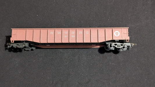 Pennsylvania Gondola Gondola likely from Athearn - 1970s HO Scale Model Train (Plastic, Metal Gondola, Not Applicable, Reddish-Brown)