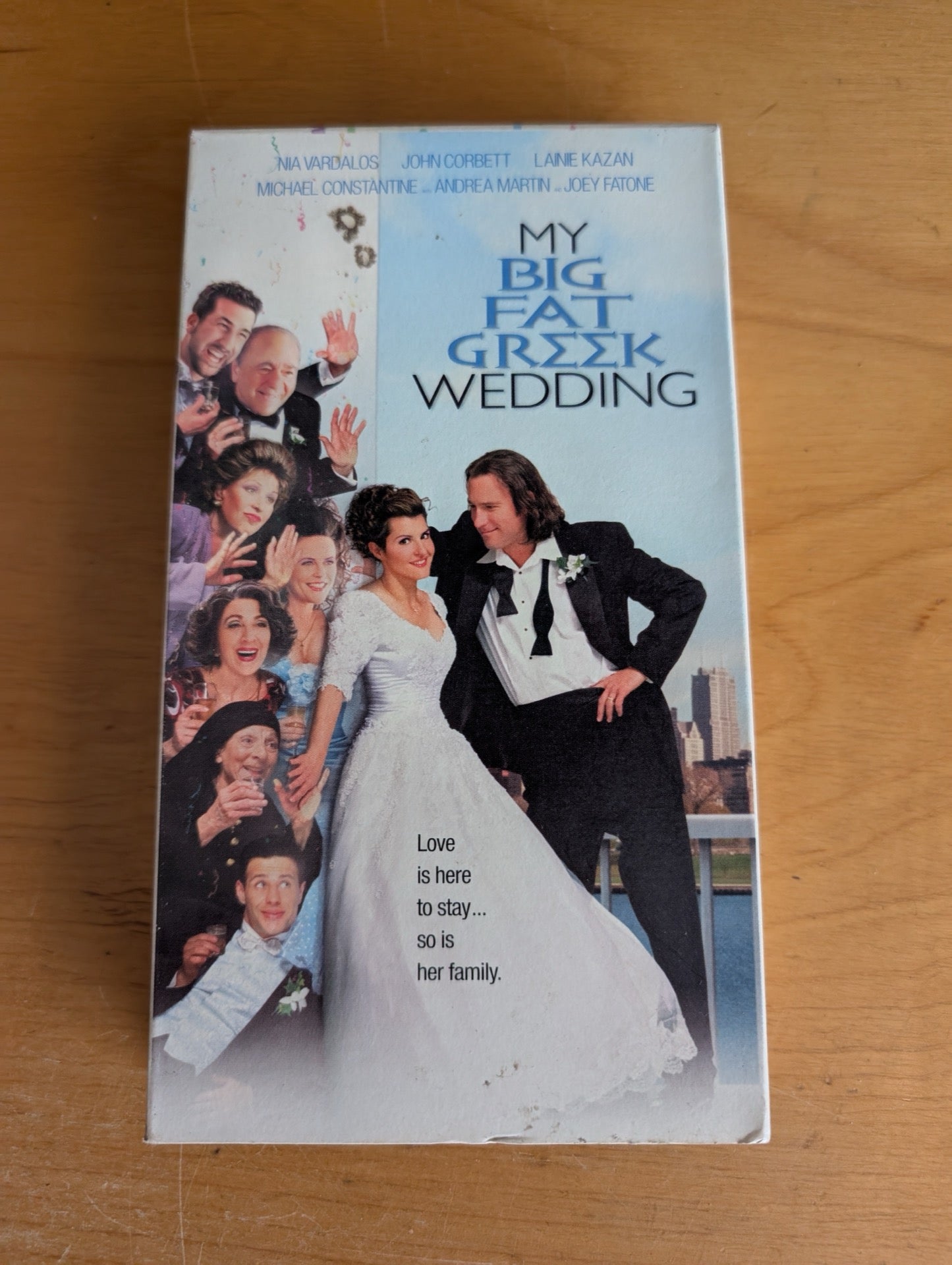 My Big Fat Greek Wedding (VHS, 2002, PG) Nia Vardalos, John Corbett, Lainie Kazan, My Big Fat Greek Wedding VHS, 2000s romantic comedy, Nia Vardalos movie, John Corbett film, indie comedy hit