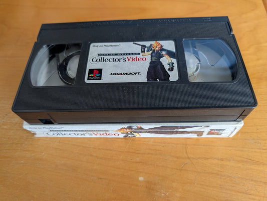 Squaresoft on PlayStation Collector's Video (VHS, 1997, Not Rated) N/A, Squaresoft Collector's Video, Final Fantasy VII VHS, PlayStation promo tape, retro gaming collectible, FF7 memorabilia