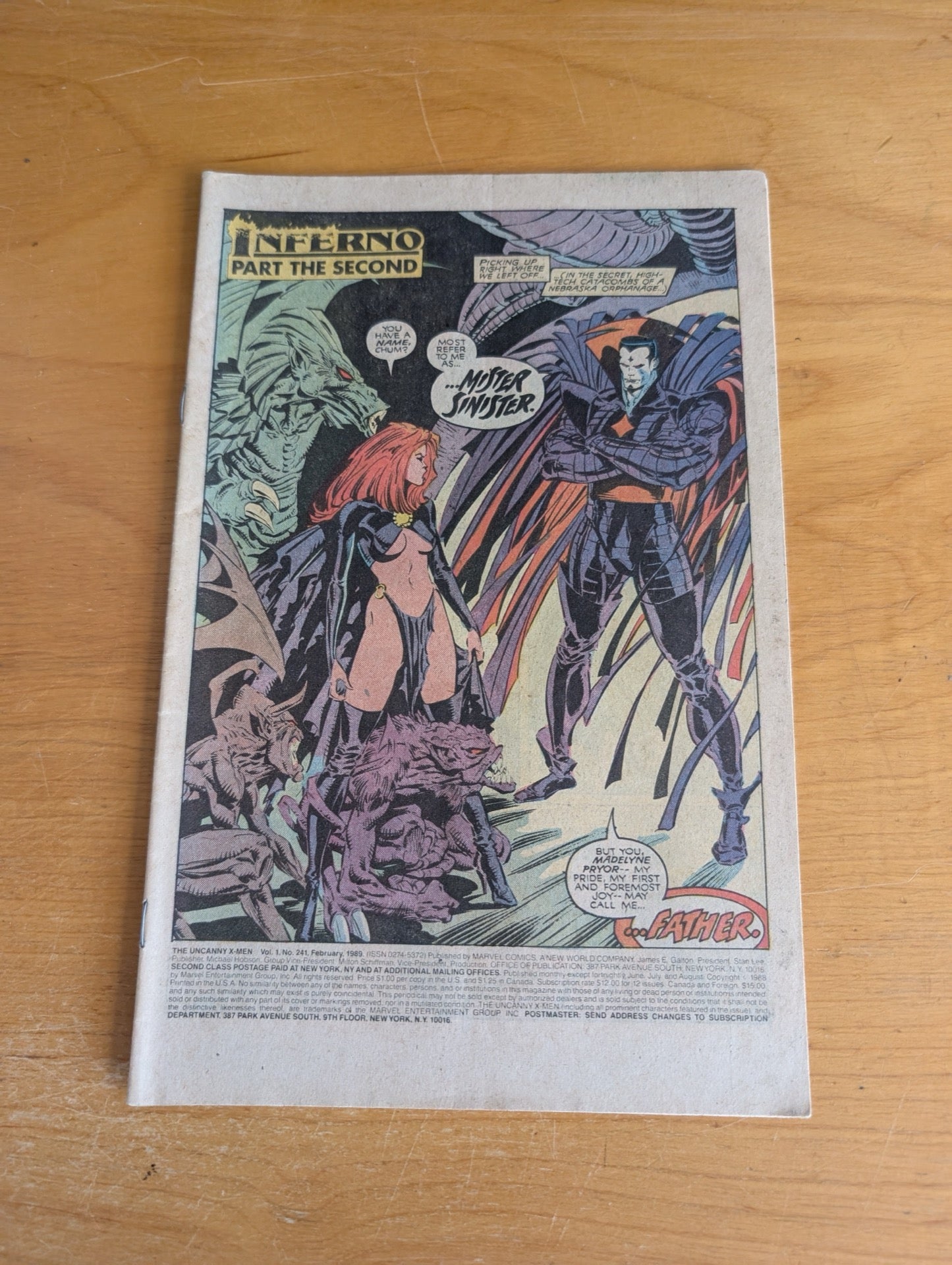 X-Men INFERNO Crossover COVERLESS Lot (7 Comics) 80s Marvel