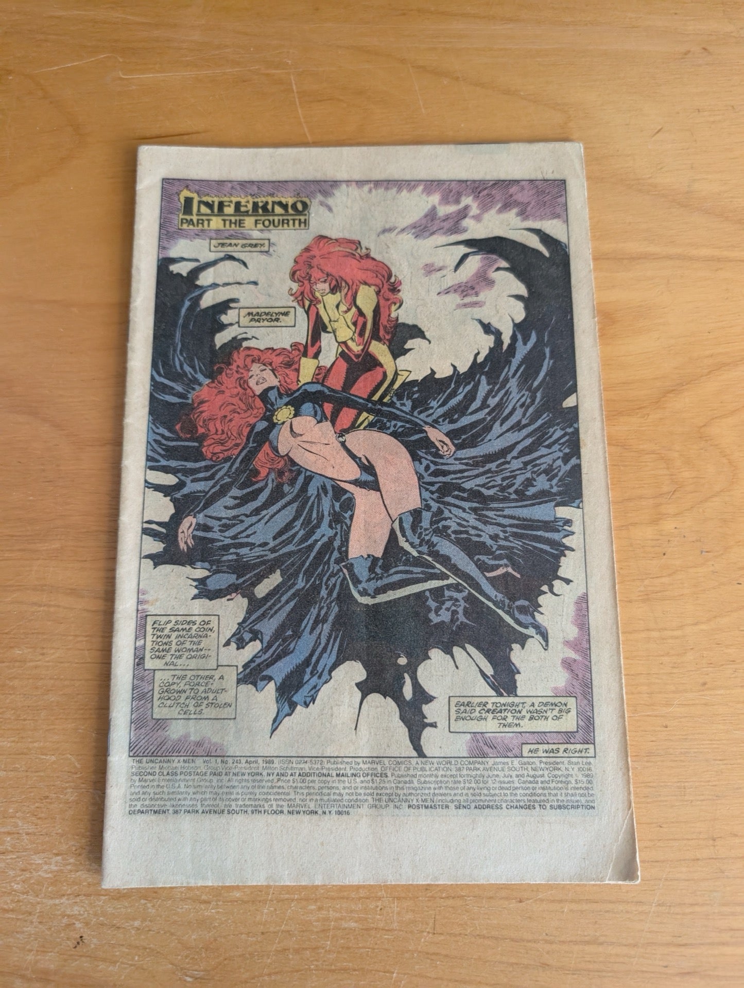 X-Men INFERNO Crossover COVERLESS Lot (7 Comics) 80s Marvel