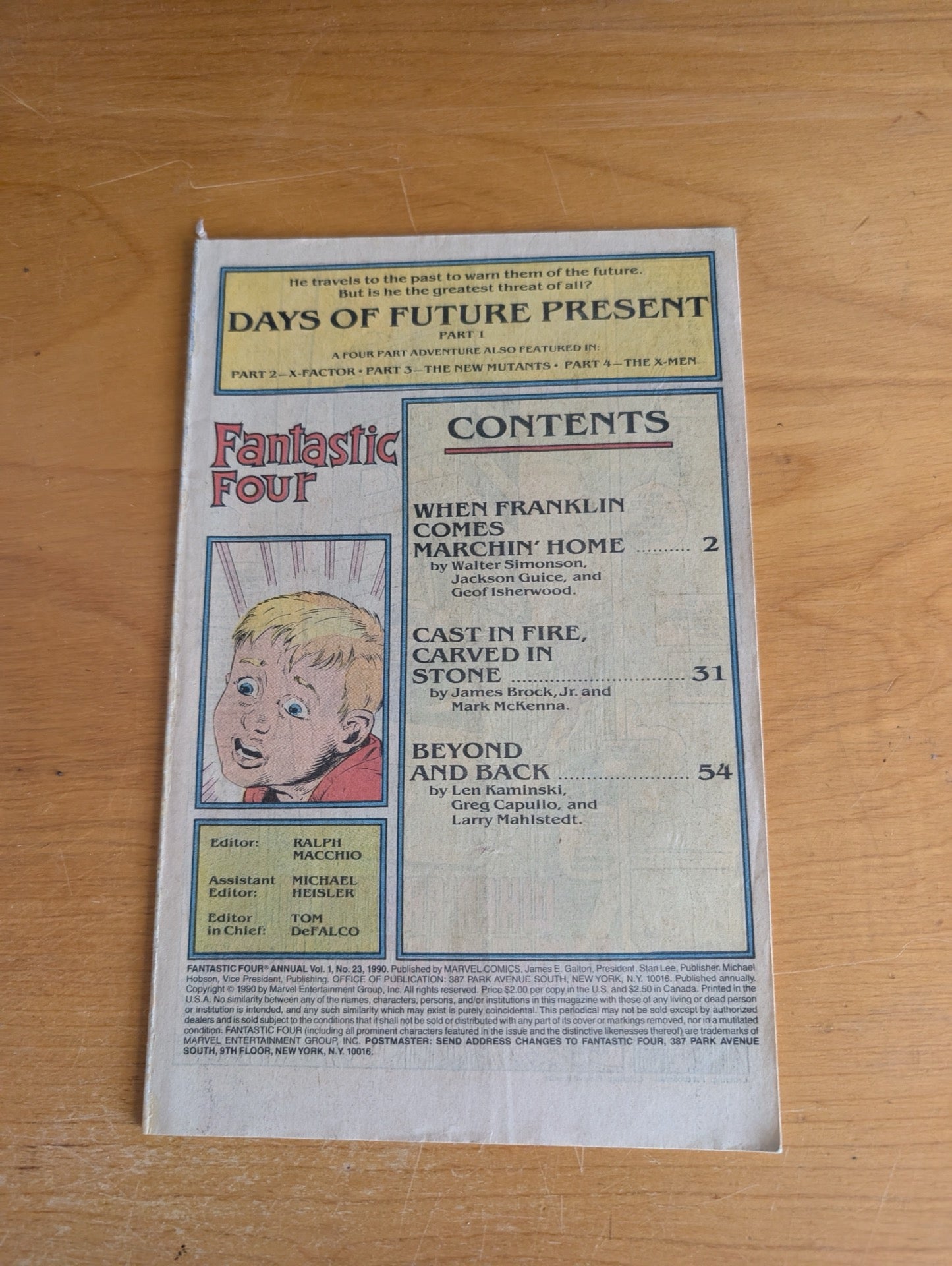 Days of Future Present Crossover COVERLESS Lot (4 Comics) 90s