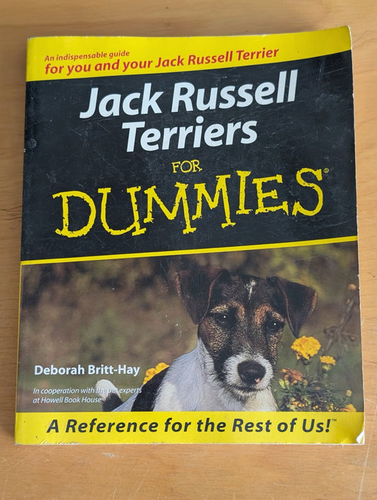 Jack Russell Terriers for Dummies by Deborah Britt-Hay (Pets, How-to, Reference, 2000, Jack Russell Terrier, For Dummies, dog care, dog training, pet guide)