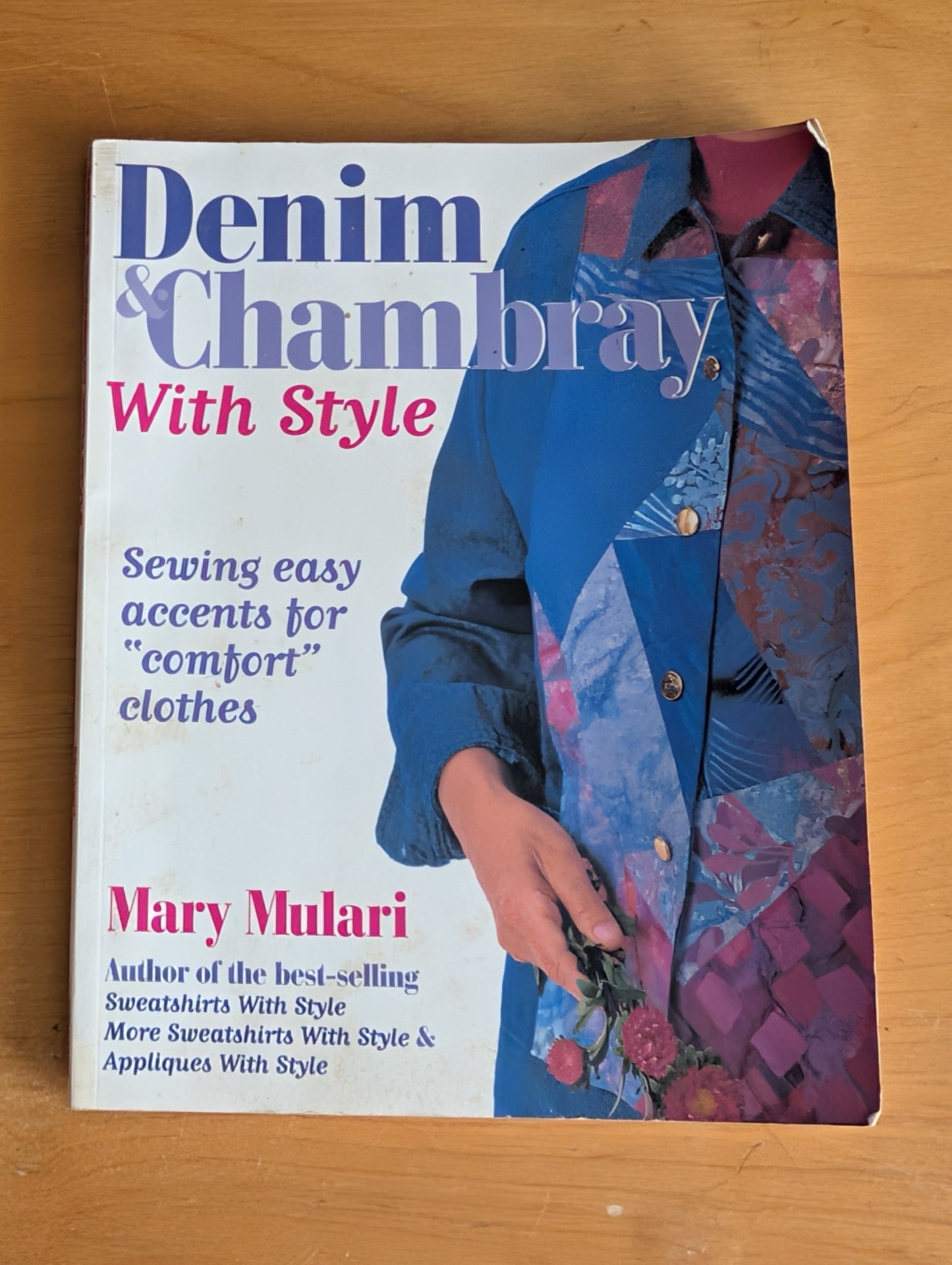 Denim & Chambray With Style by Mary Mulari (Crafts, Sewing, 1994, denim crafts, sewing book, Mary Mulari, upcycling, wearable art)