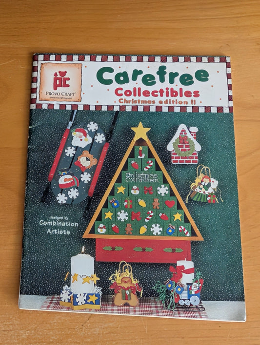 Carefree Collectibles: Christmas Edition II by Provo Craft (Crafts, Painting, Holiday, 1993, Christmas crafts, wood crafts, Provo Craft, countdown calendar, 90s DIY)
