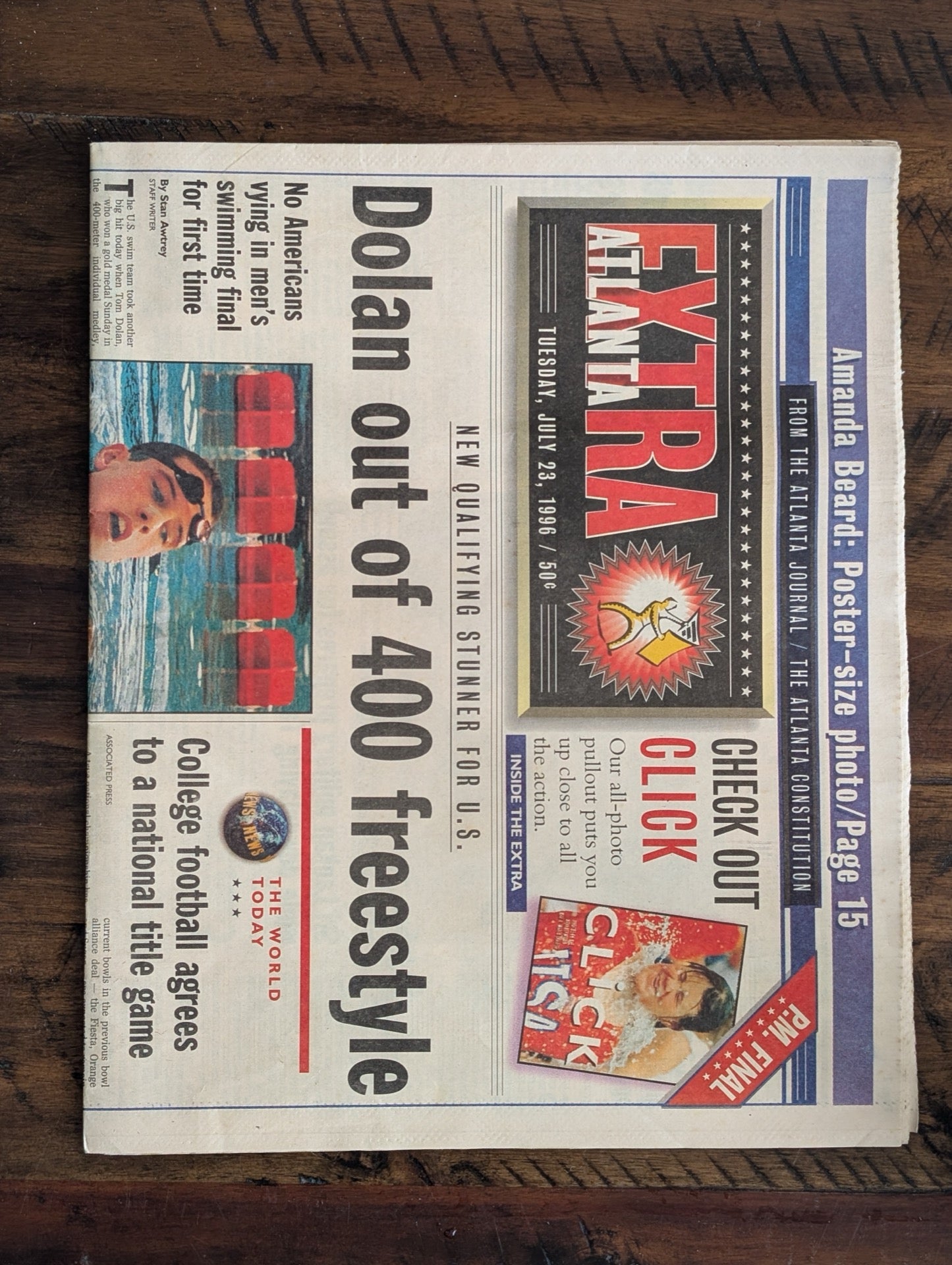 EXTRA Atlanta (The Atlanta Journal / The Atlanta Constitution) by The Atlanta Journal-Constitution (News, Ephemera, Sports, 1996, Atlanta Olympics, 1996 Olympics, vintage newspaper, AJC, Tom Dolan)