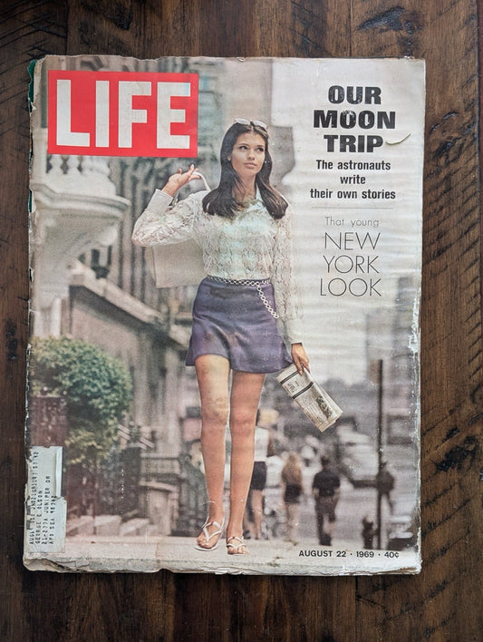 LIFE Magazine "OUR MOON TRIP" by LIFE (Time Inc.) (Magazine, History, Space, 1969, LIFE Our Moon Trip, astronaut stories, Apollo 11 summary, Aug 22 1969, 1969 fashion)