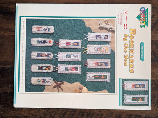 Paul Brent's Bookmarks by the Sea by Paul Brent / Kooler Design Studio (Crafts, Cross-Stitch, c. 1990s, cross-stitch bookmark, Paul Brent, coastal crafts, sea life, Kooler Design Studio)