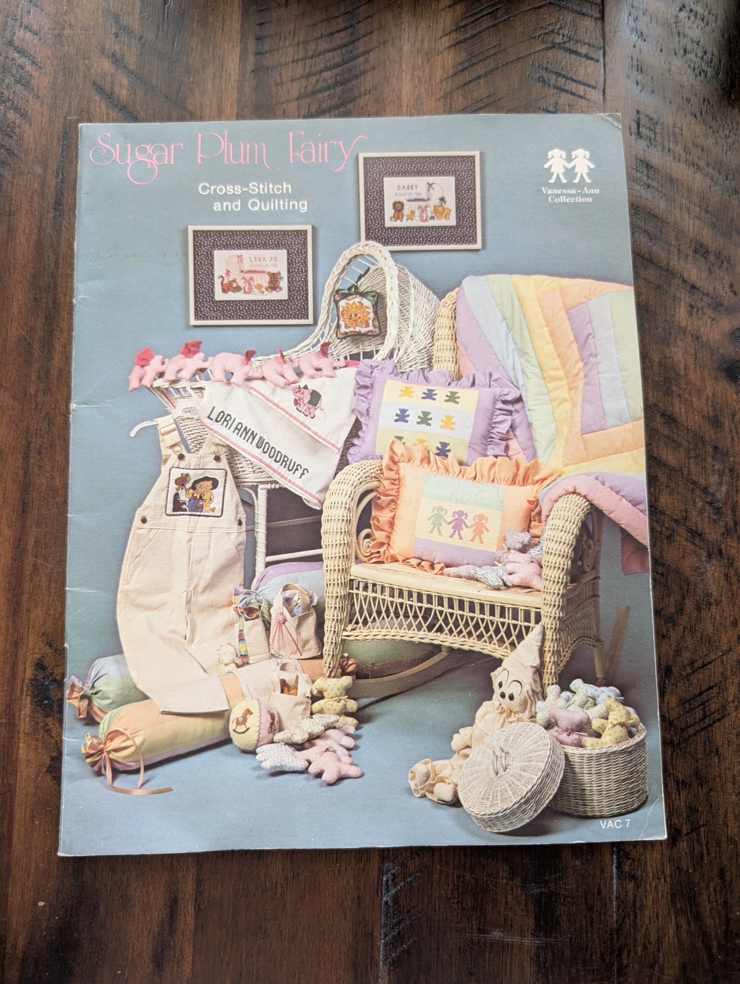 Sugar Plum Fairy by The Vanessa-Ann Collection (Crafts, Cross-Stitch, Quilting, c. 1980s, baby nursery DIY, cross-stitch, quilting, Vanessa-Ann, 80s crafts)