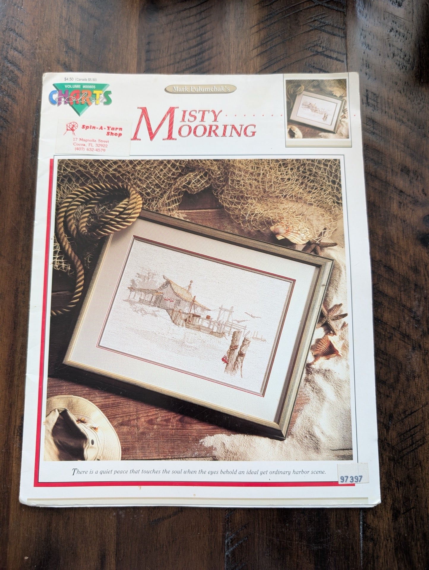 Mark Polomchak's MISTY MOORING by Mark Polomchak (Crafts, Cross-Stitch, c. 1990s, coastal cross stitch, Mark Polomchak, misty mooring, advanced cross stitch, Dimensions Gold)