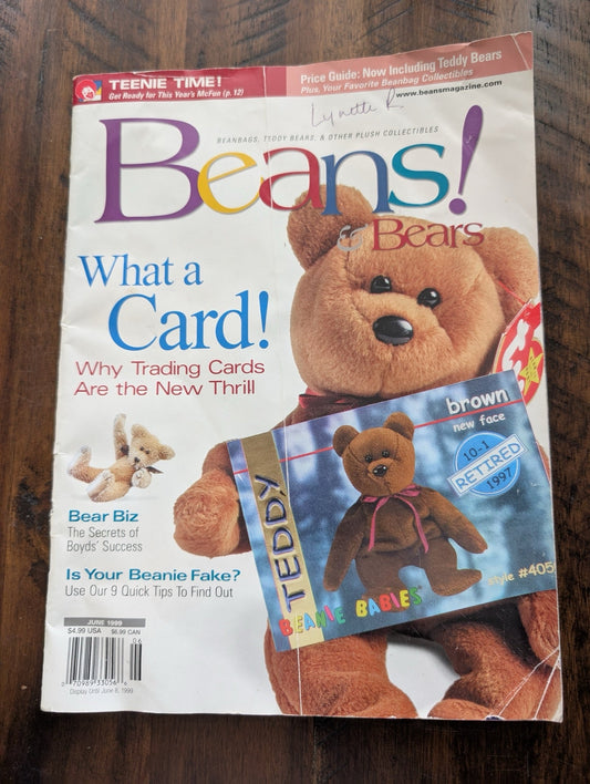 Beans! & Bears by H&S Media (Magazine, Hobbies, Collectibles, 1999, Beanie Babies, 90s collectibles, toy magazine, teddy bears, H&S Media)