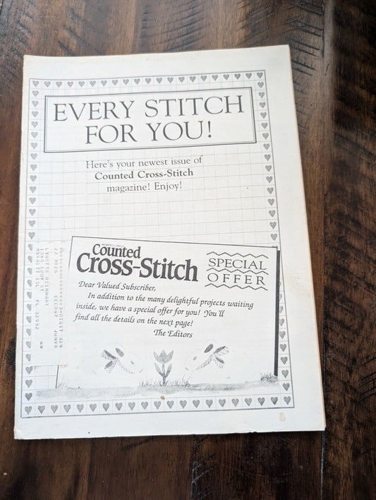 Every Stitch for You! (Counted Cross-Stitch) by Women's Circle (likely) (Crafts, Ephemera, c. 1980s, cross-stitch, 80s ephemera, craft mailer, subscription, vintage ads)
