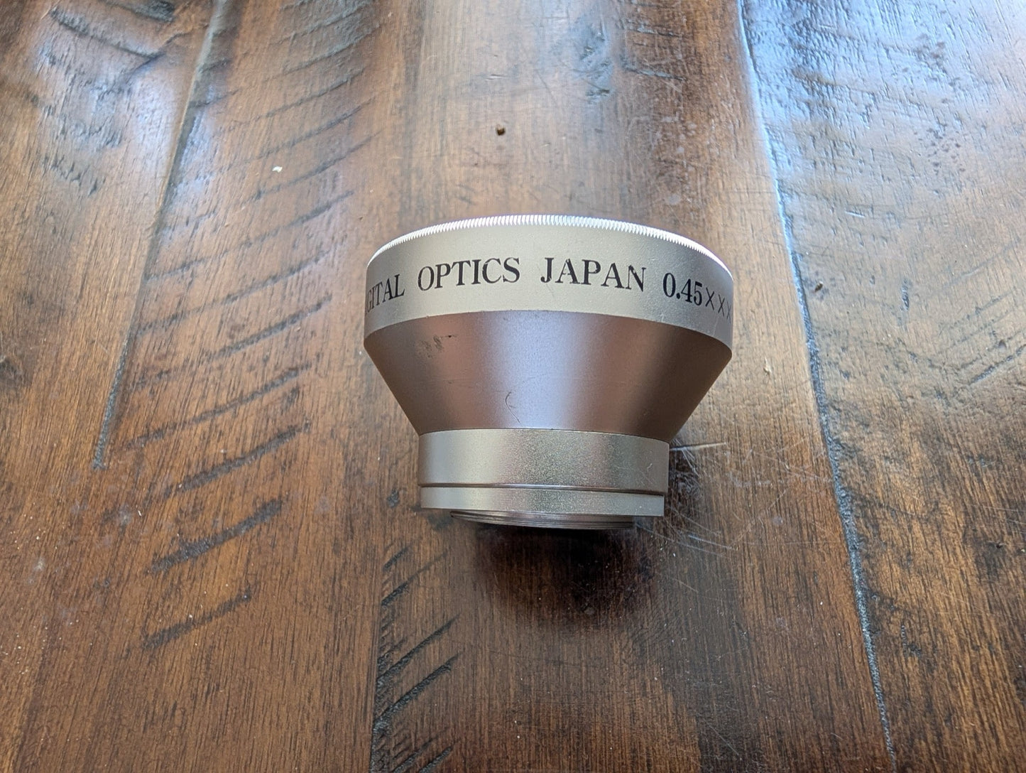 0.45x Wide Angle Conversion Lens from Digital Optics Japan (likely a branding name) - 2000s/2010s Photography & Videography Accessories (Aluminum, Optical Glass Camera Lens Adapter, Not Applicable, Silver, Black, wide angle, digital optics)