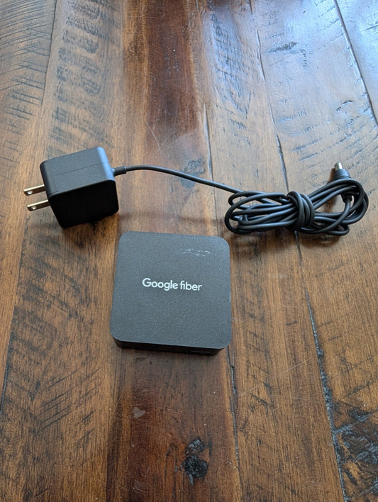 Google Fiber Network Box / WiFi Point from Google - 2010s/2020s Computers & Networking (Plastic, Electronics Networking Equipment, Not Applicable, Black, Google Fiber, network box, router, WiFi, mesh)