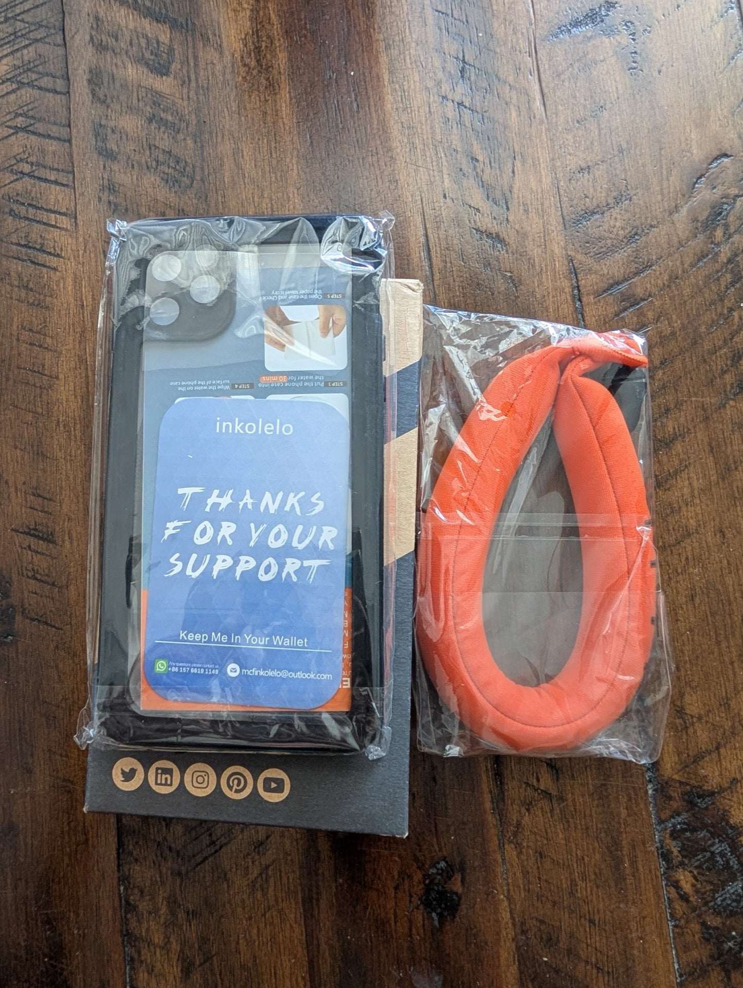 Waterproof Diving Phone Case with Float Strap from Inkolelo - 2020s Cell Phone Accessories (Plastic, Rubber, Neoprene Phone Accessory, Not Applicable, Black, Clear, Orange, waterproof, phone case, diving, underwater, float strap)