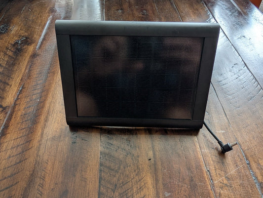 Small Solar Panel for Security Camera / 12V Charger from Generic/Unbranded - 2010s/2020s Electronics, Smart Home, Outdoor (Plastic, Glass, Silicon Solar Panel Charger, Not Applicable, Black, solar panel, security camera, 12v, charger, Ring)