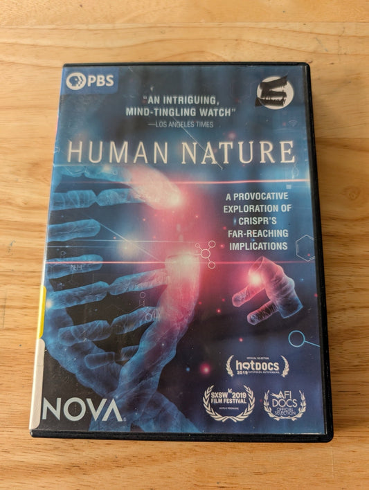 Human Nature (DVD, 2019, Not Rated) N/A (Documentary), Human Nature documentary, CRISPR gene editing, PBS NOVA Human Nature, what is CRISPR, genetic engineering ethics