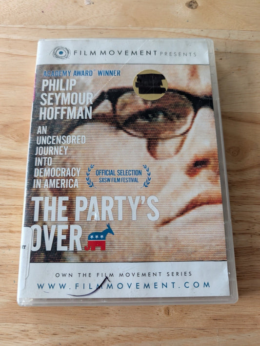 The Party's Over (Last Party 2000) (DVD, 2001, R) Philip Seymour Hoffman, The Party's Over documentary, Last Party 2000, Philip Seymour Hoffman election, 2000 election documentary, Film Movement