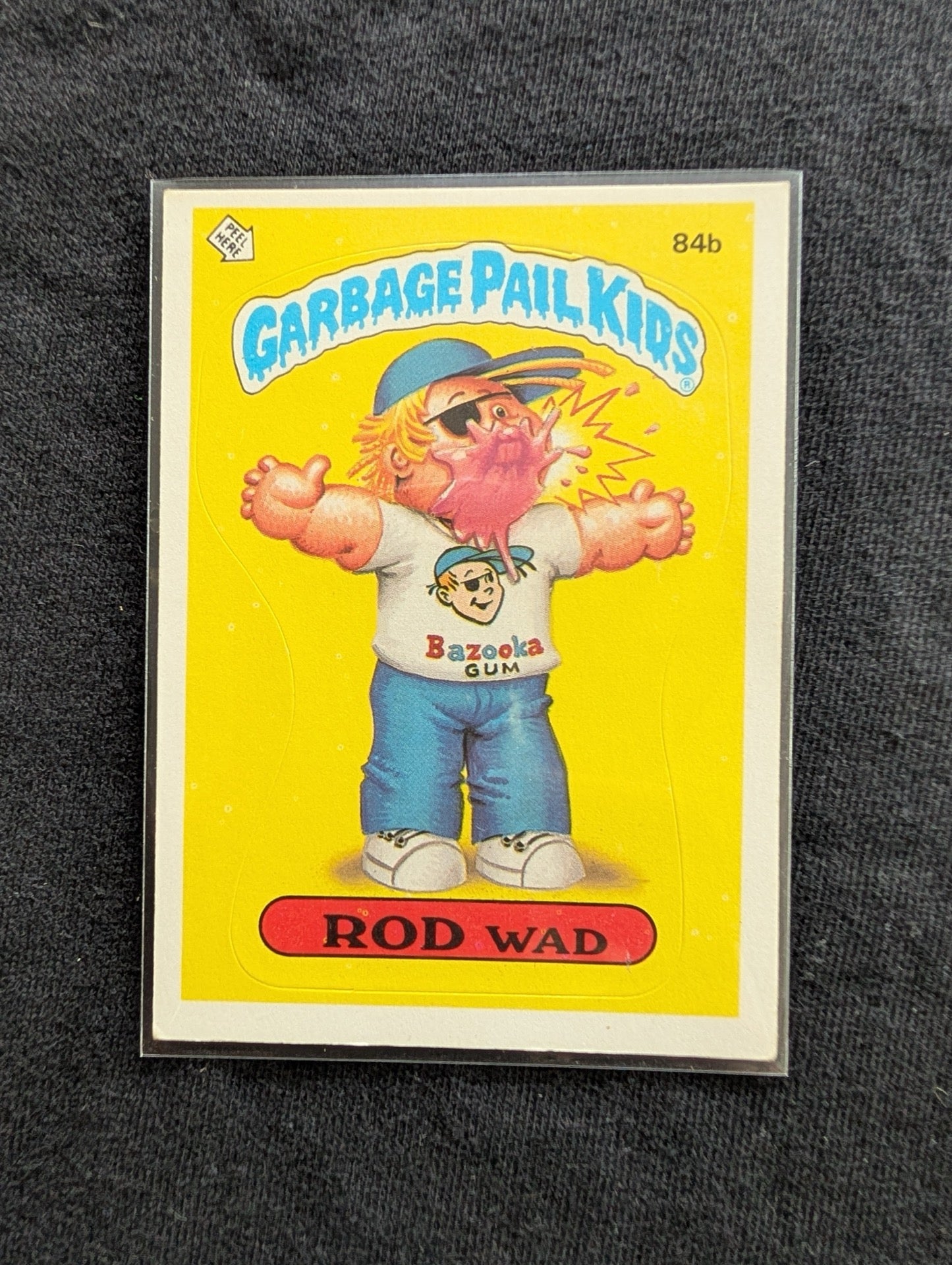 1986 GPK OS3 84a Joe Blow & 84b Rod Wad Vintage Topps Card Pair