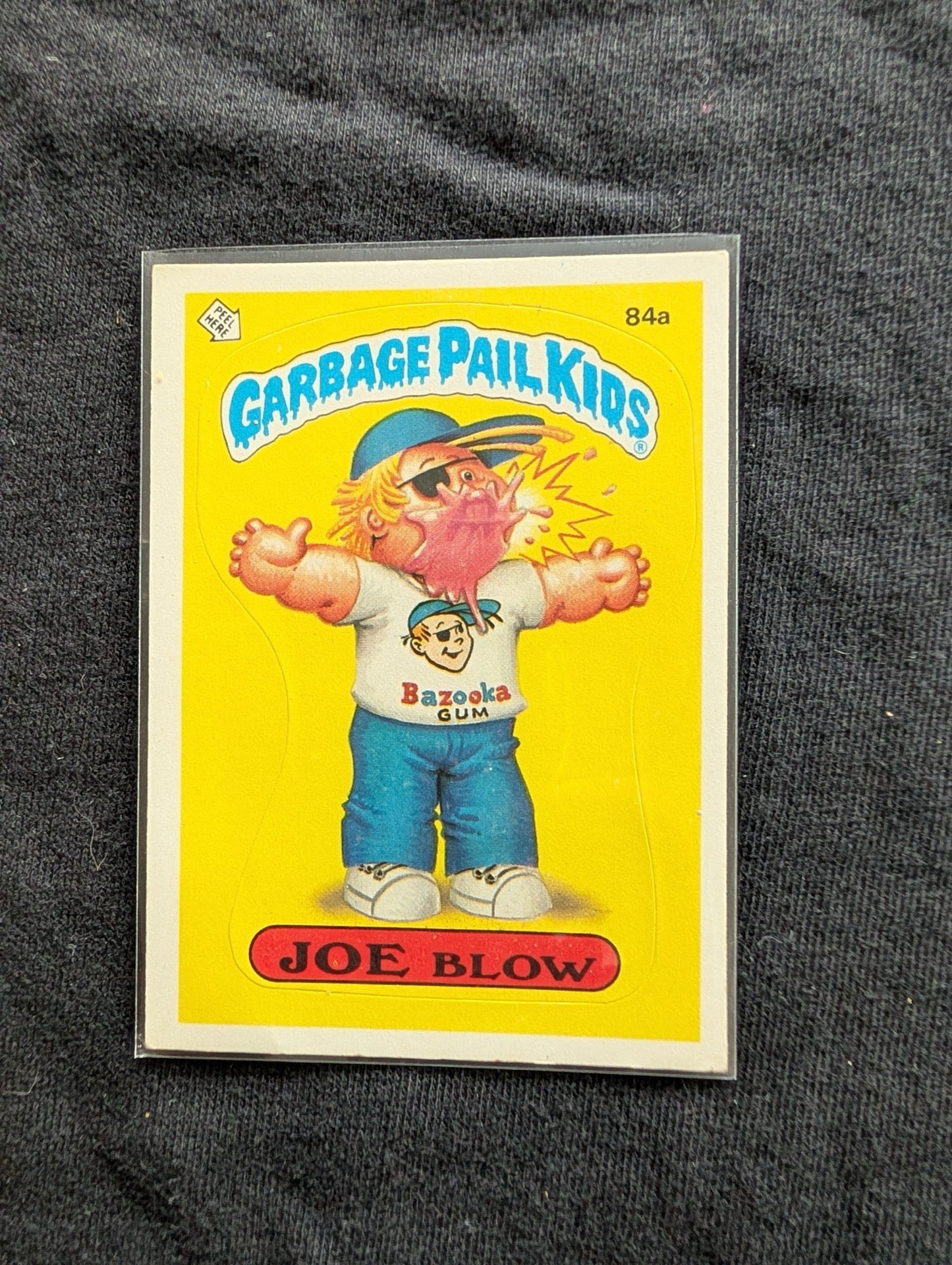 1986 GPK OS3 84a Joe Blow & 84b Rod Wad Vintage Card Pair Topps