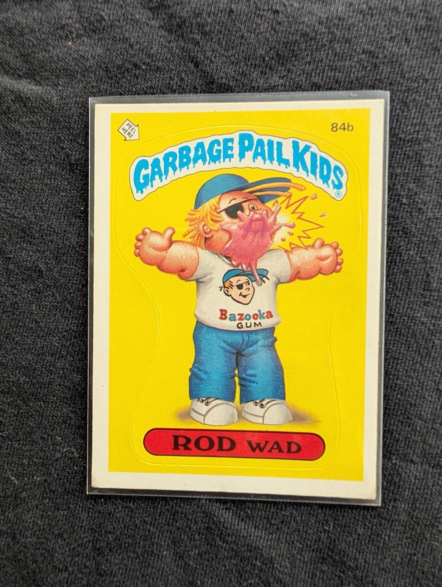 1986 GPK OS3 84a Joe Blow & 84b Rod Wad Vintage Card Pair Topps