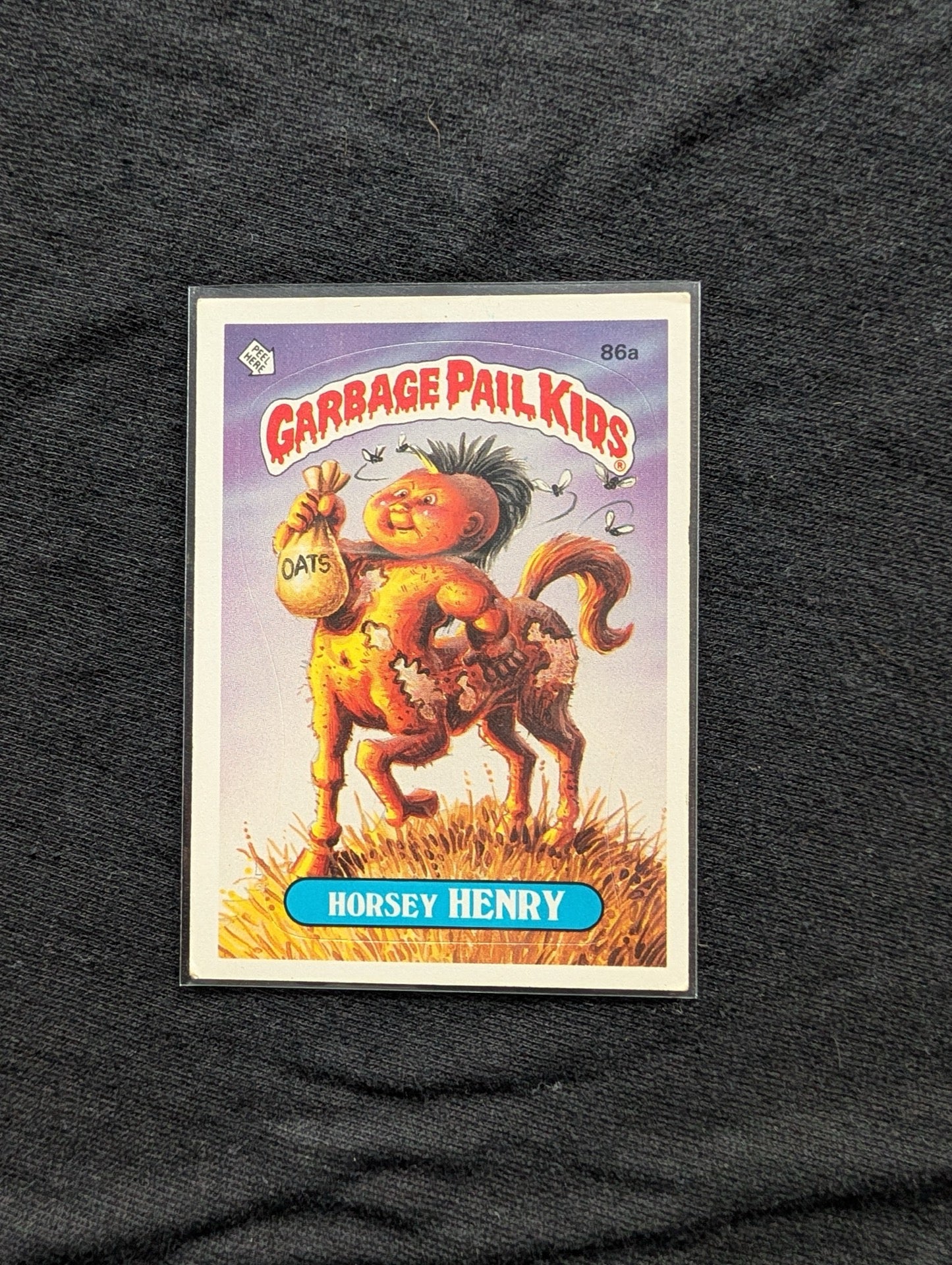 1986 GPK OS3 86a Horsey Henry & 86b Galloping Glen Vintage Card Pair Topps