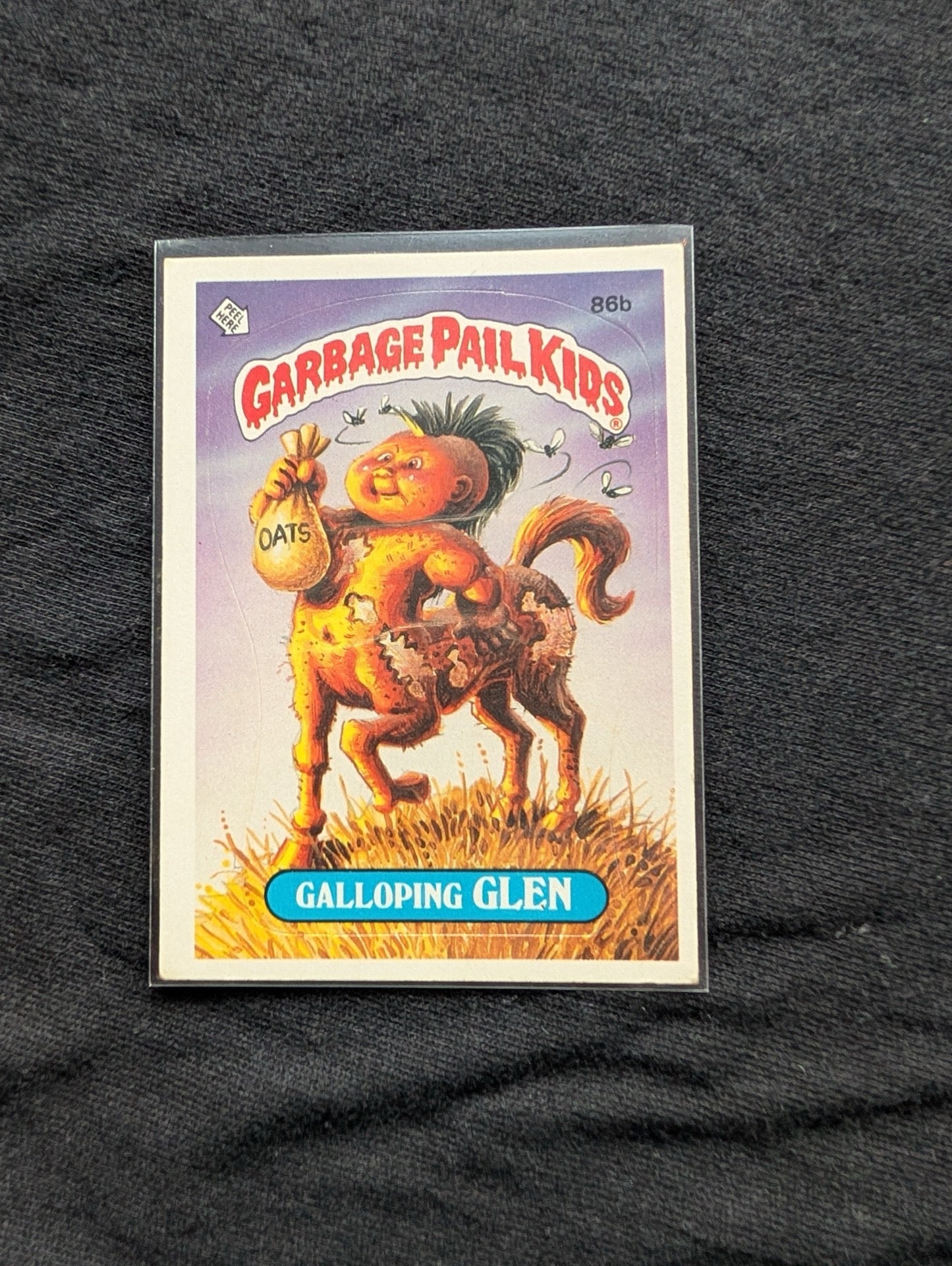 1986 GPK OS3 86a Horsey Henry & 86b Galloping Glen Vintage Card Pair Topps