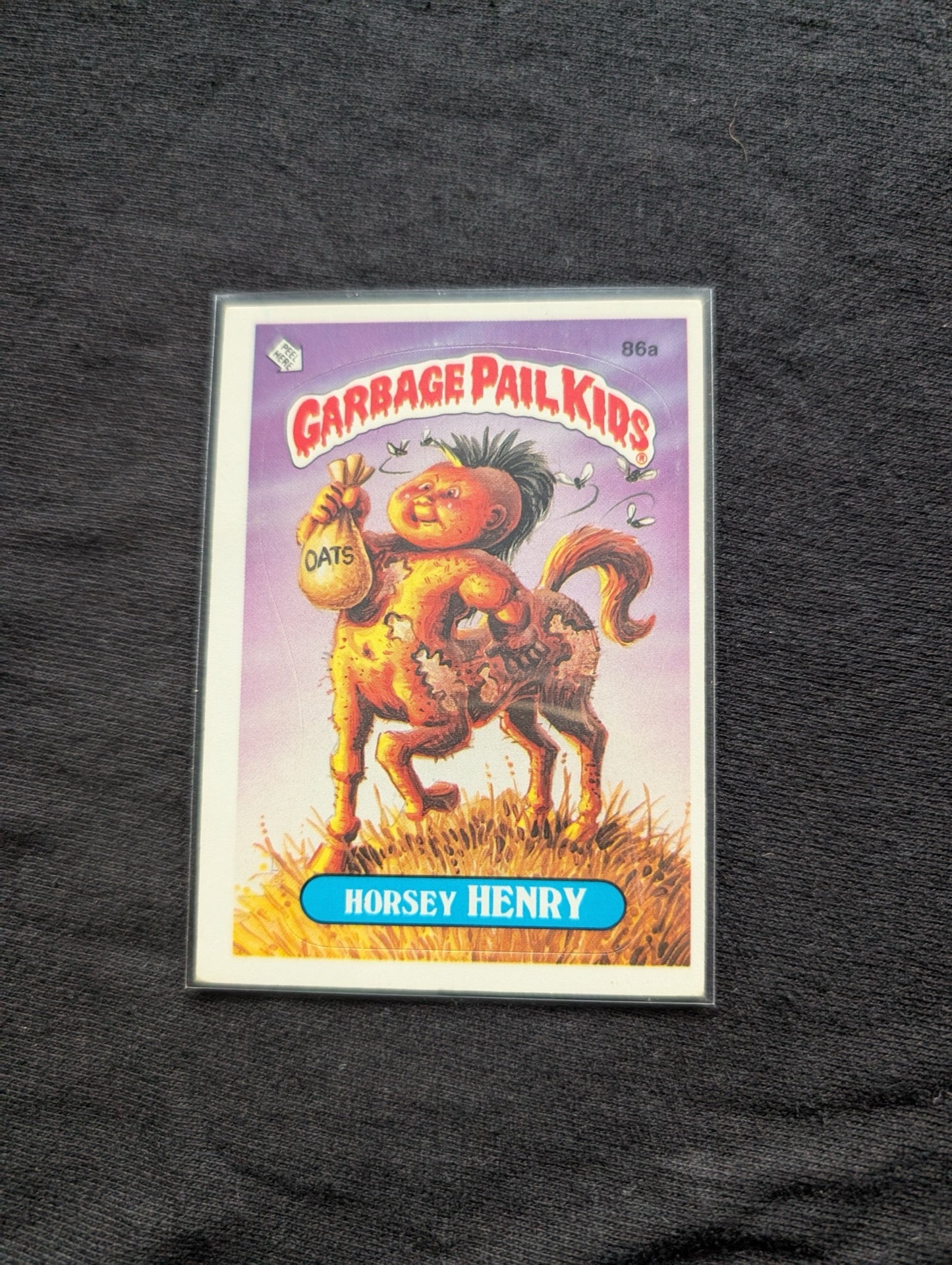 1986 GPK OS3 86a Horsey Henry & 86b Galloping Glen Vintage Topps Card Pair