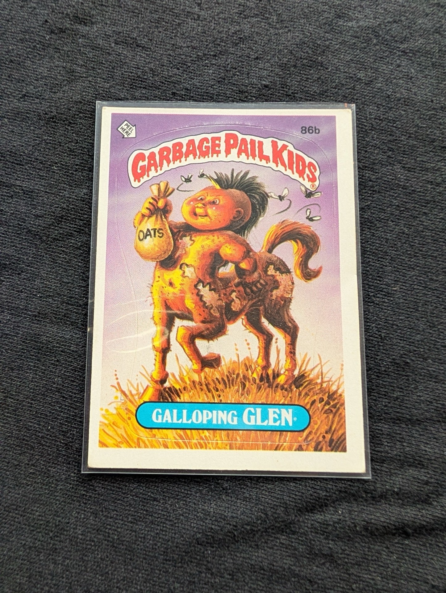 1986 GPK OS3 86a Horsey Henry & 86b Galloping Glen Vintage Topps Card Pair