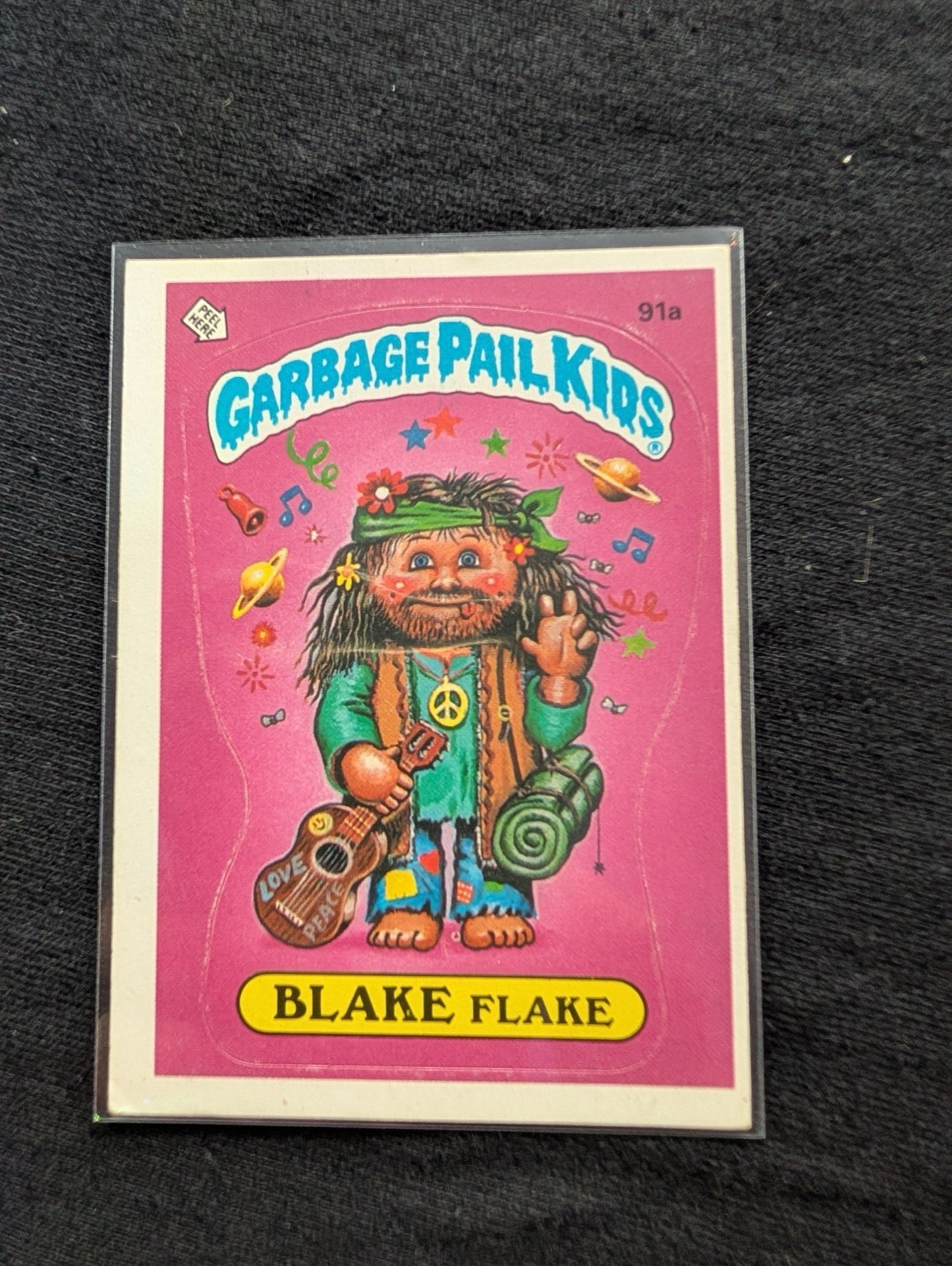 1986 GPK OS3 91a Blake Flake & 91b Hippie Skippy Vintage Topps Card Pair