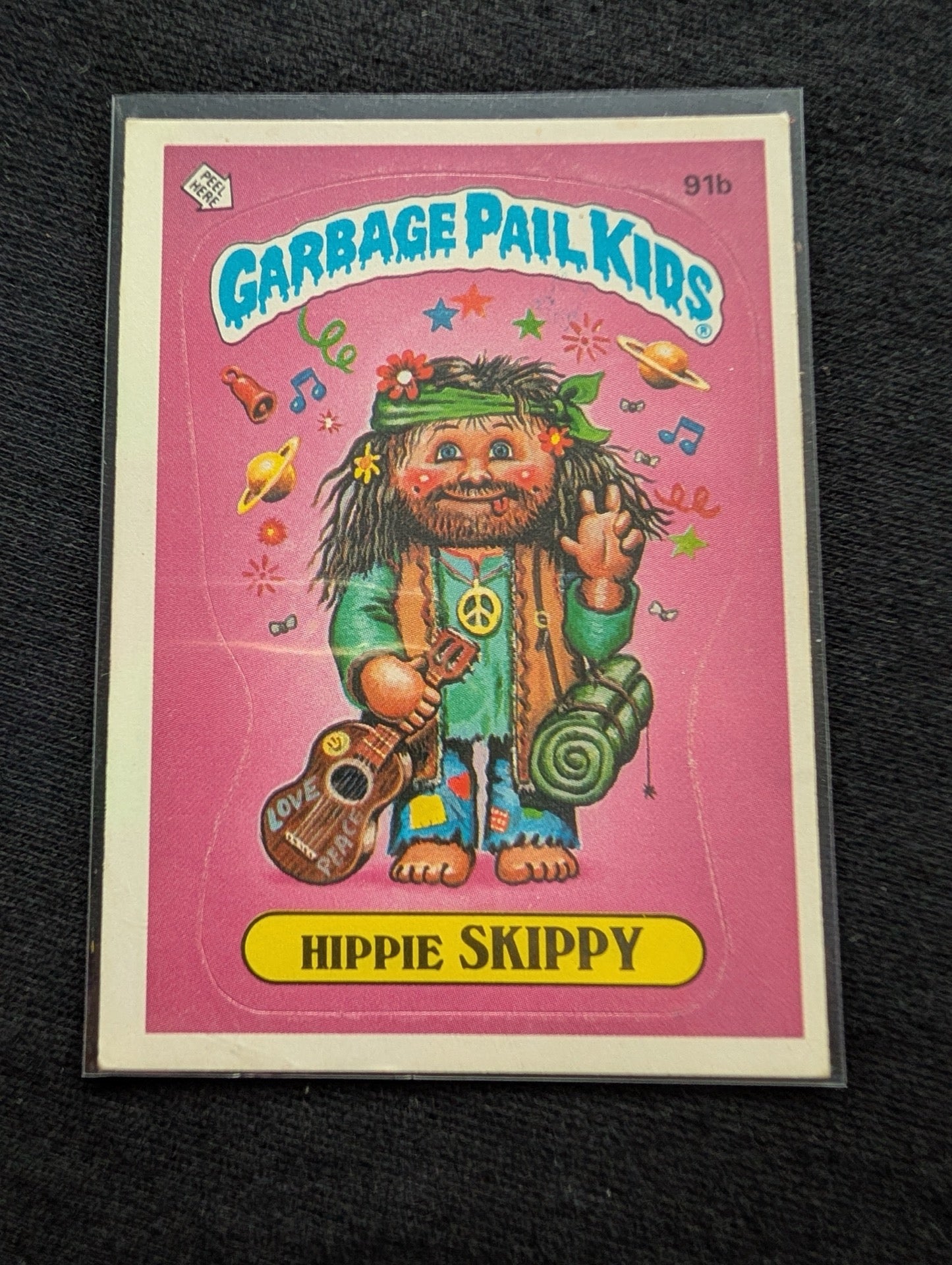 1986 GPK OS3 91a Blake Flake & 91b Hippie Skippy Vintage Card Pair Topps