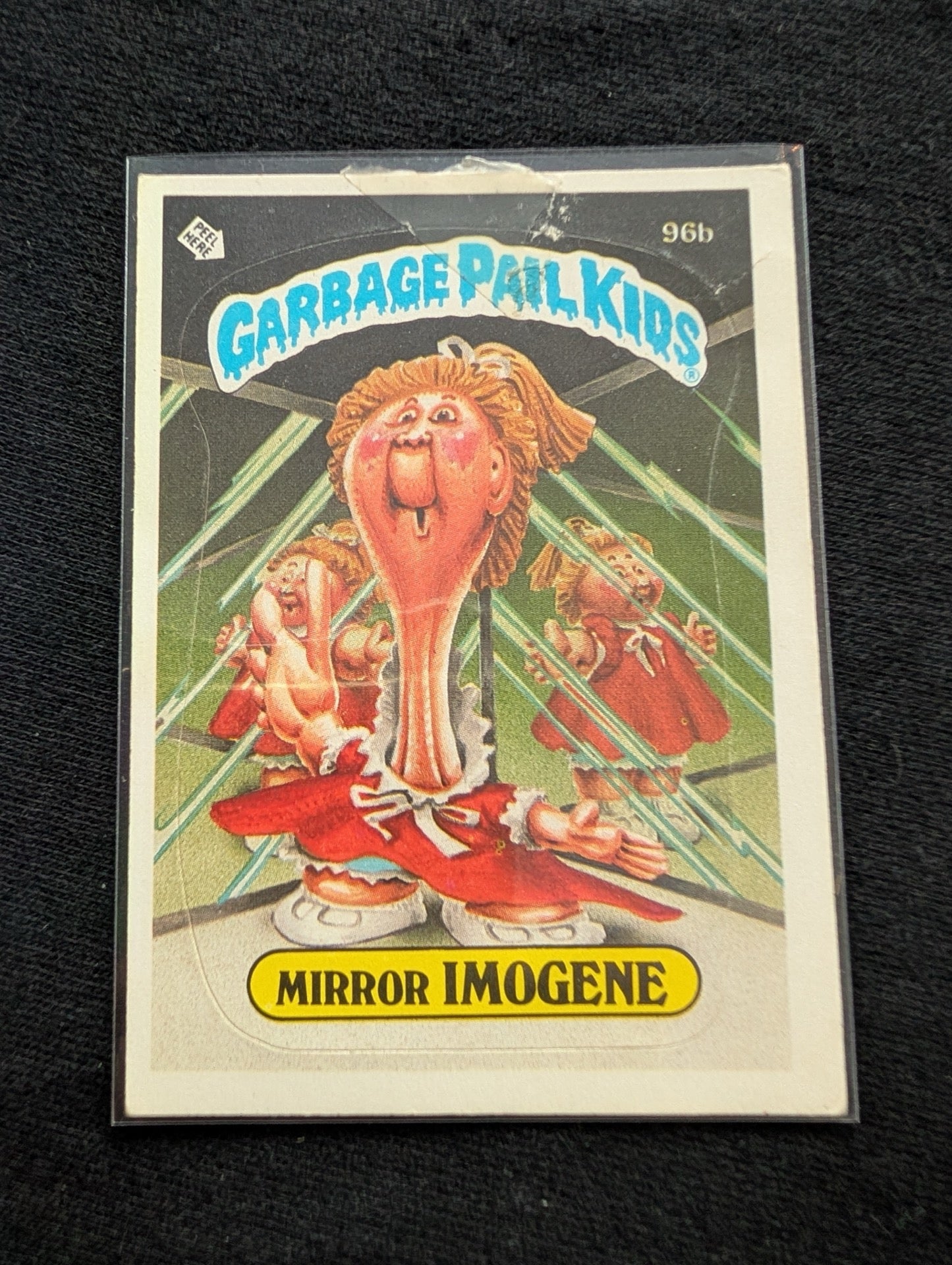 1986 GPK OS3 96a Distorted Dot & 96b Mirror Imogene Vintage Card Pair Topps