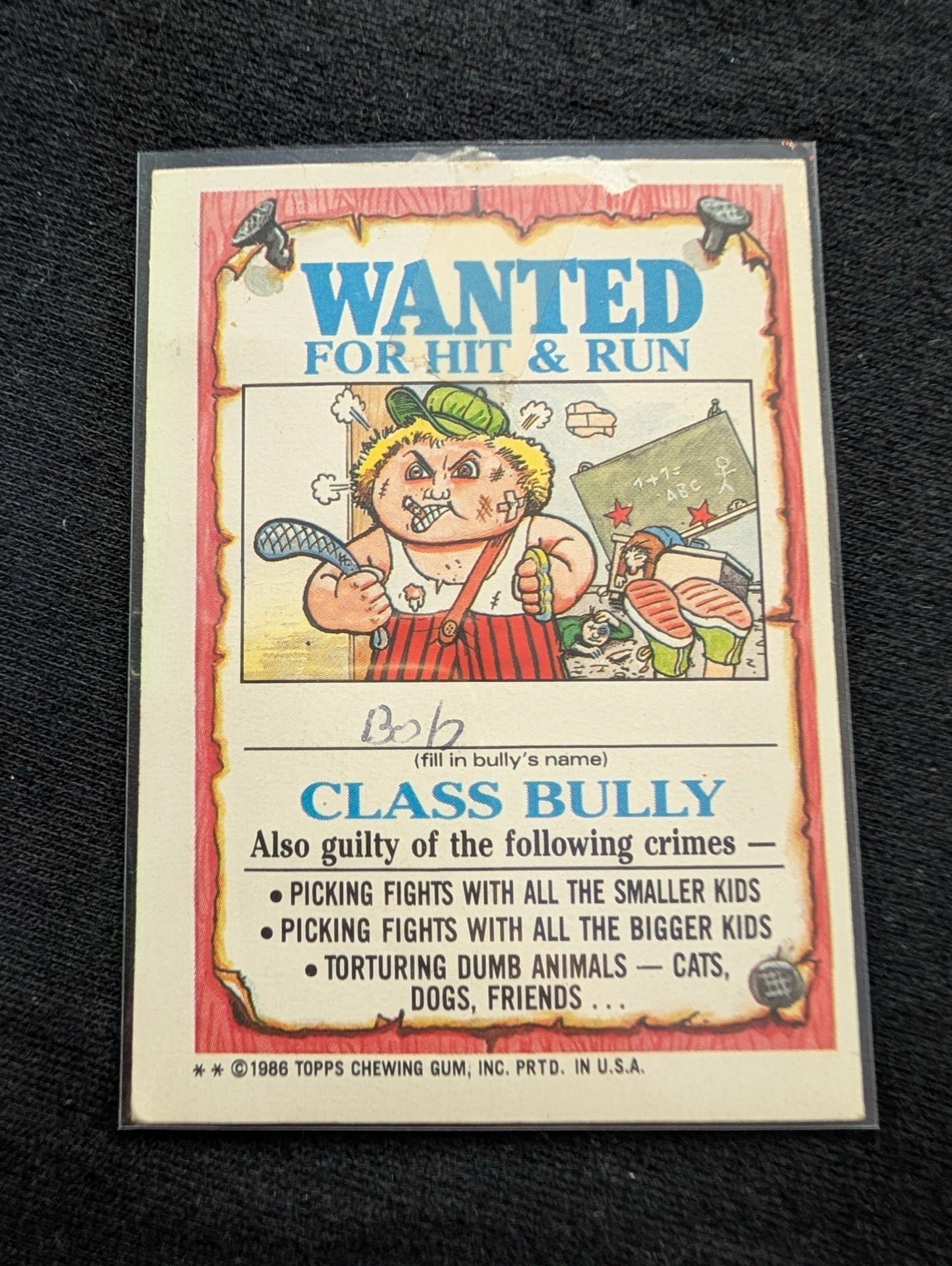 1986 GPK OS3 96a Distorted Dot & 96b Mirror Imogene Vintage Card Pair Topps