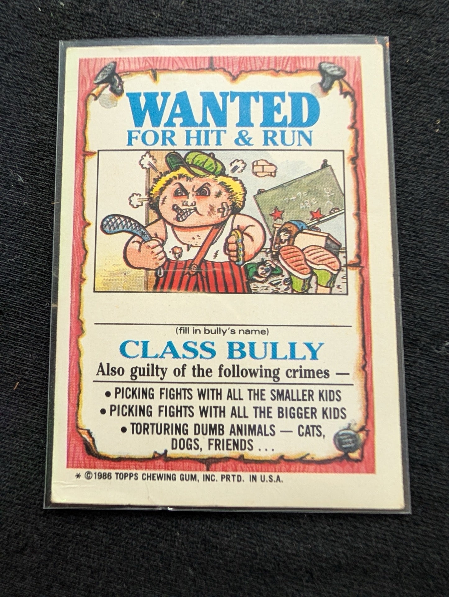 1986 GPK OS3 96a Distorted Dot & 96b Mirror Imogene Vintage Topps Card Pair
