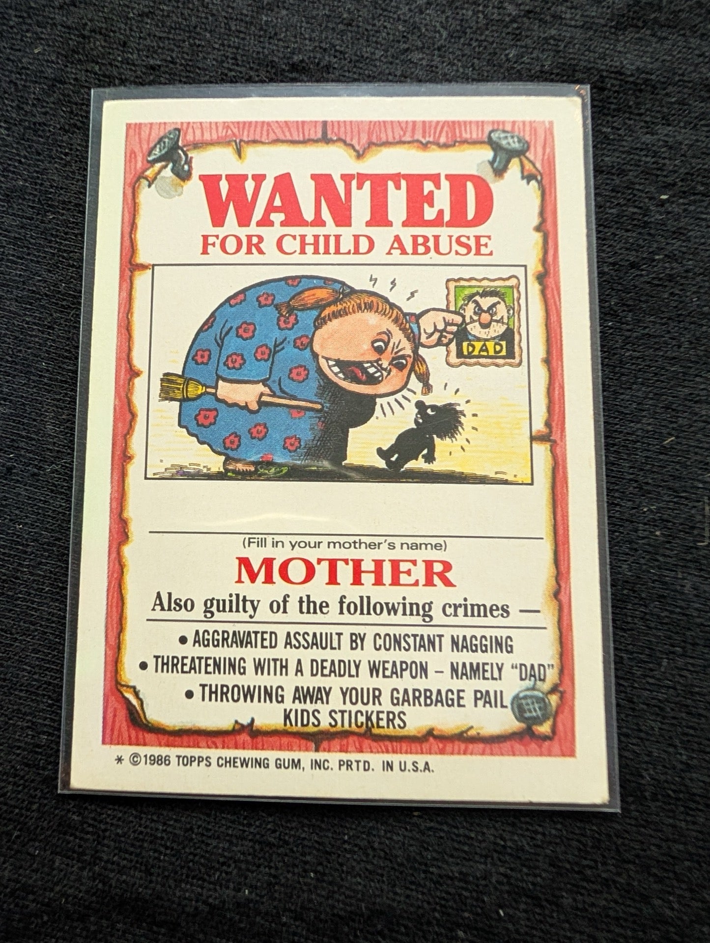 1986 GPK OS3 97a Punchy Perry & 97b Creamed Keith Vintage Card Pair Topps