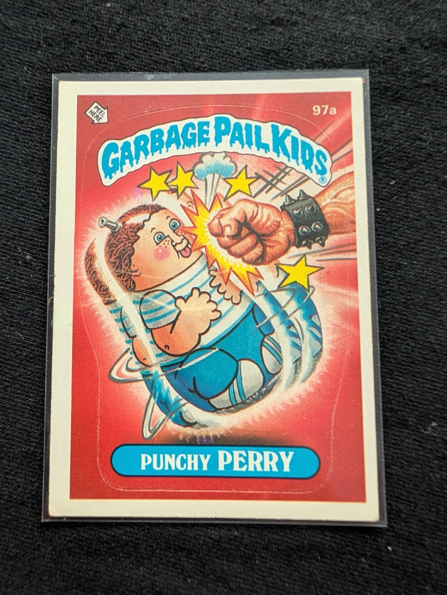 1986 GPK OS3 97a Punchy Perry & 97b Creamed Keith Vintage Topps Card Pair