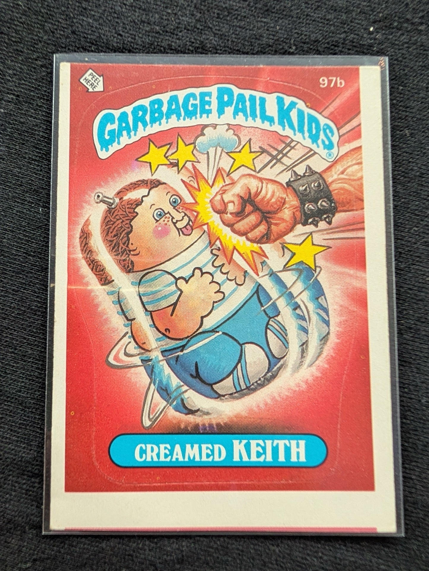 1986 GPK OS3 97a Punchy Perry & 97b Creamed Keith Vintage Topps Card Pair