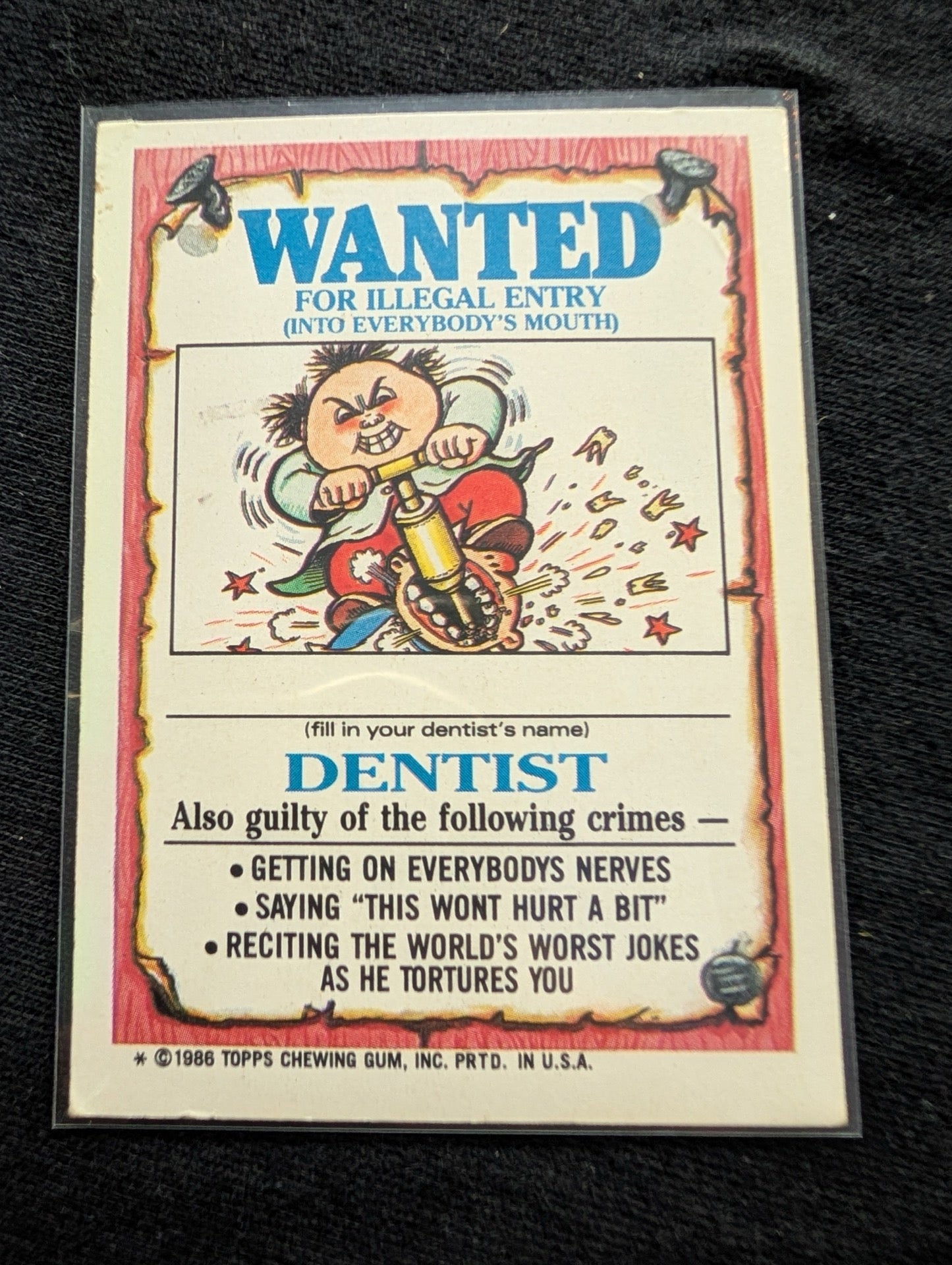1986 GPK OS3 98a Charlotte Web & 98b Didi T. Vintage Topps Card Pair