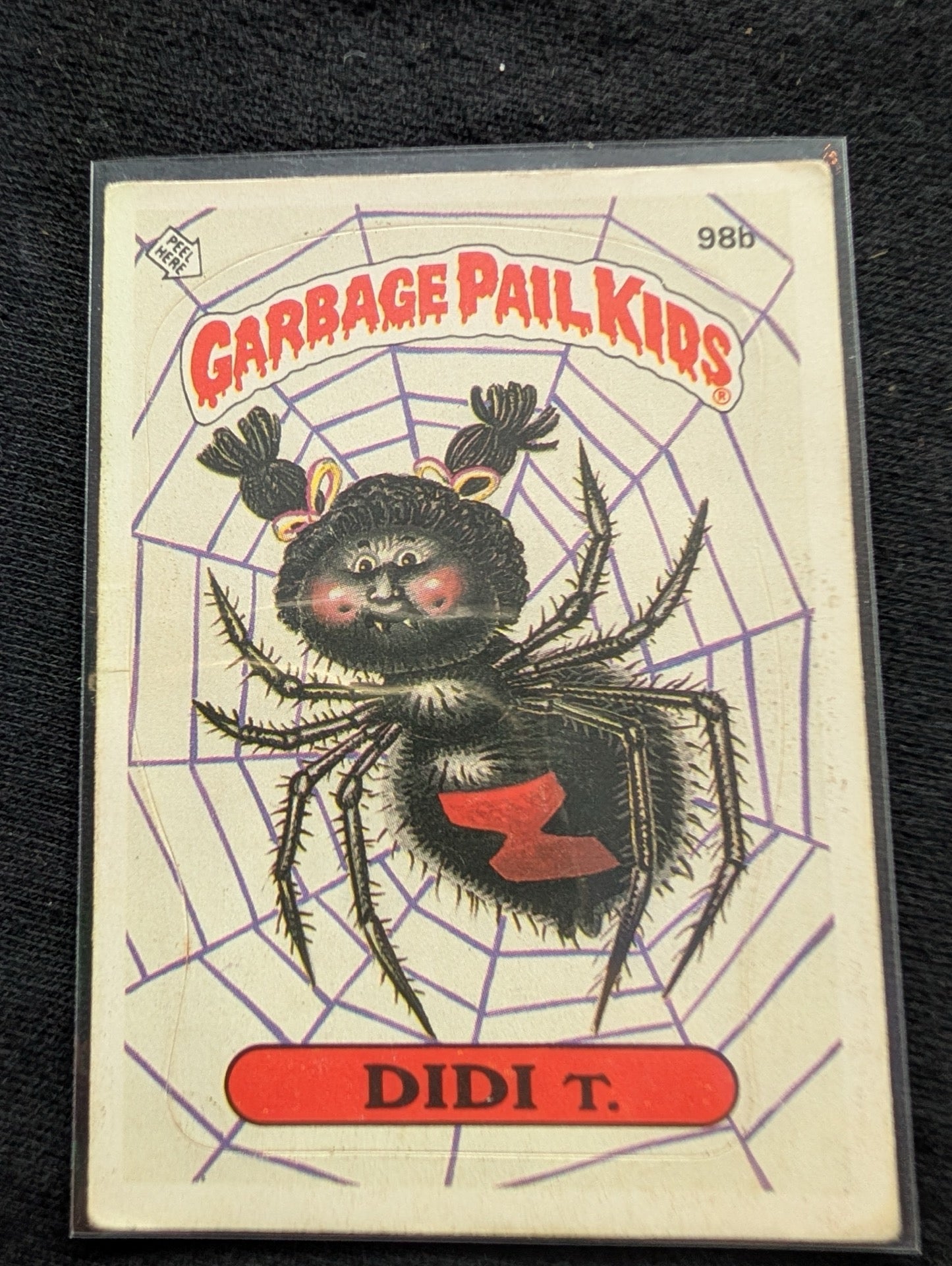 1986 GPK OS3 98a Charlotte Web & 98b Didi T. Vintage Topps Card Pair