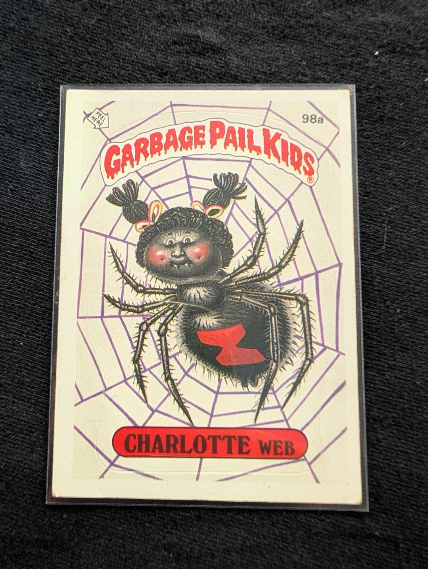 1986 GPK OS3 98a Charlotte Web & 98b Didi T. Vintage Card Pair Topps