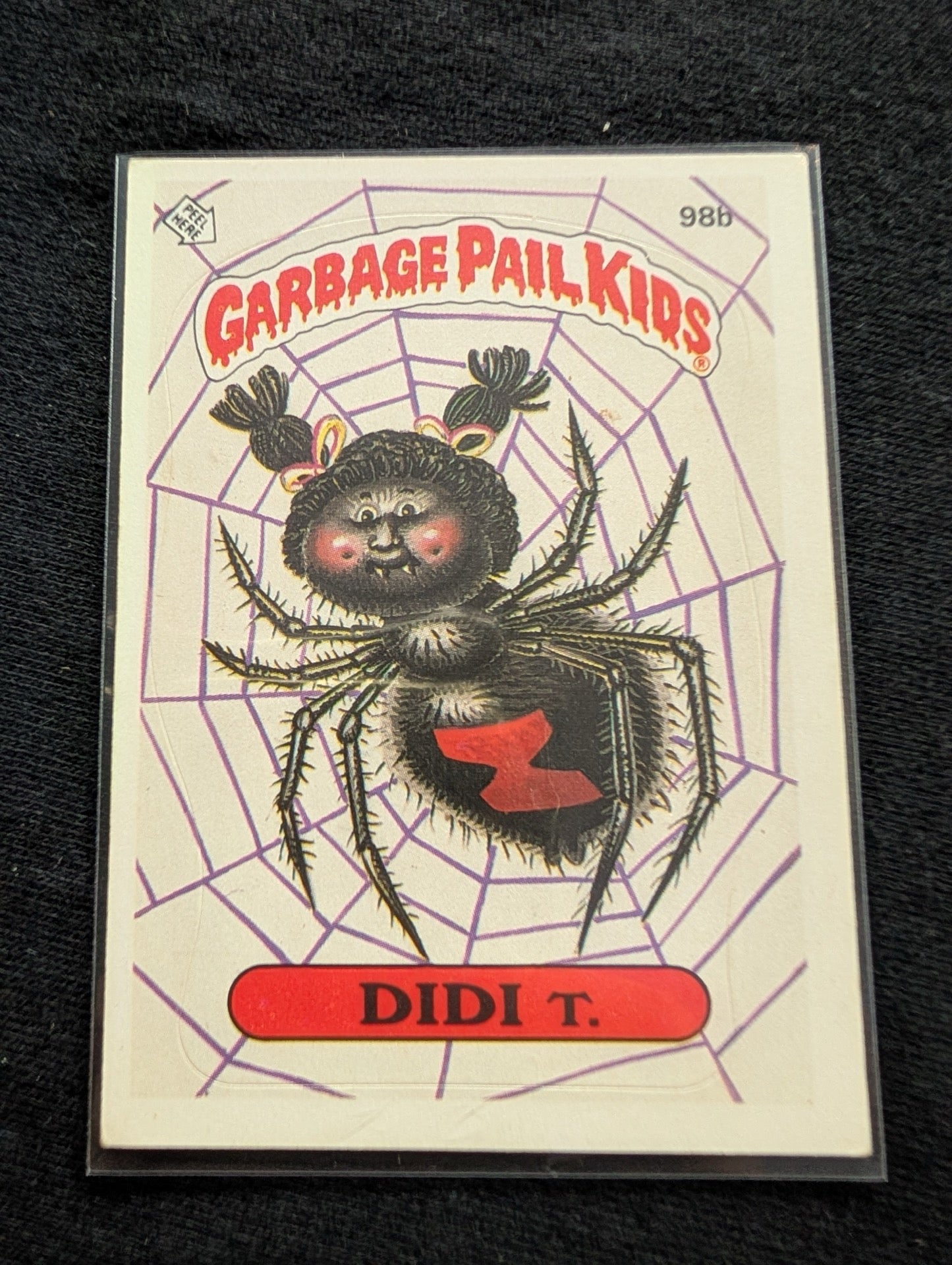 1986 GPK OS3 98a Charlotte Web & 98b Didi T. Vintage Card Pair Topps