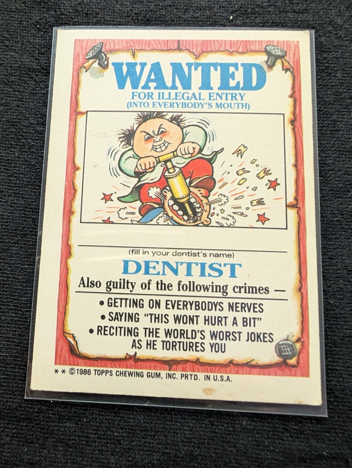 1986 GPK OS3 98a Charlotte Web & 98b Didi T. Vintage Card Pair Topps