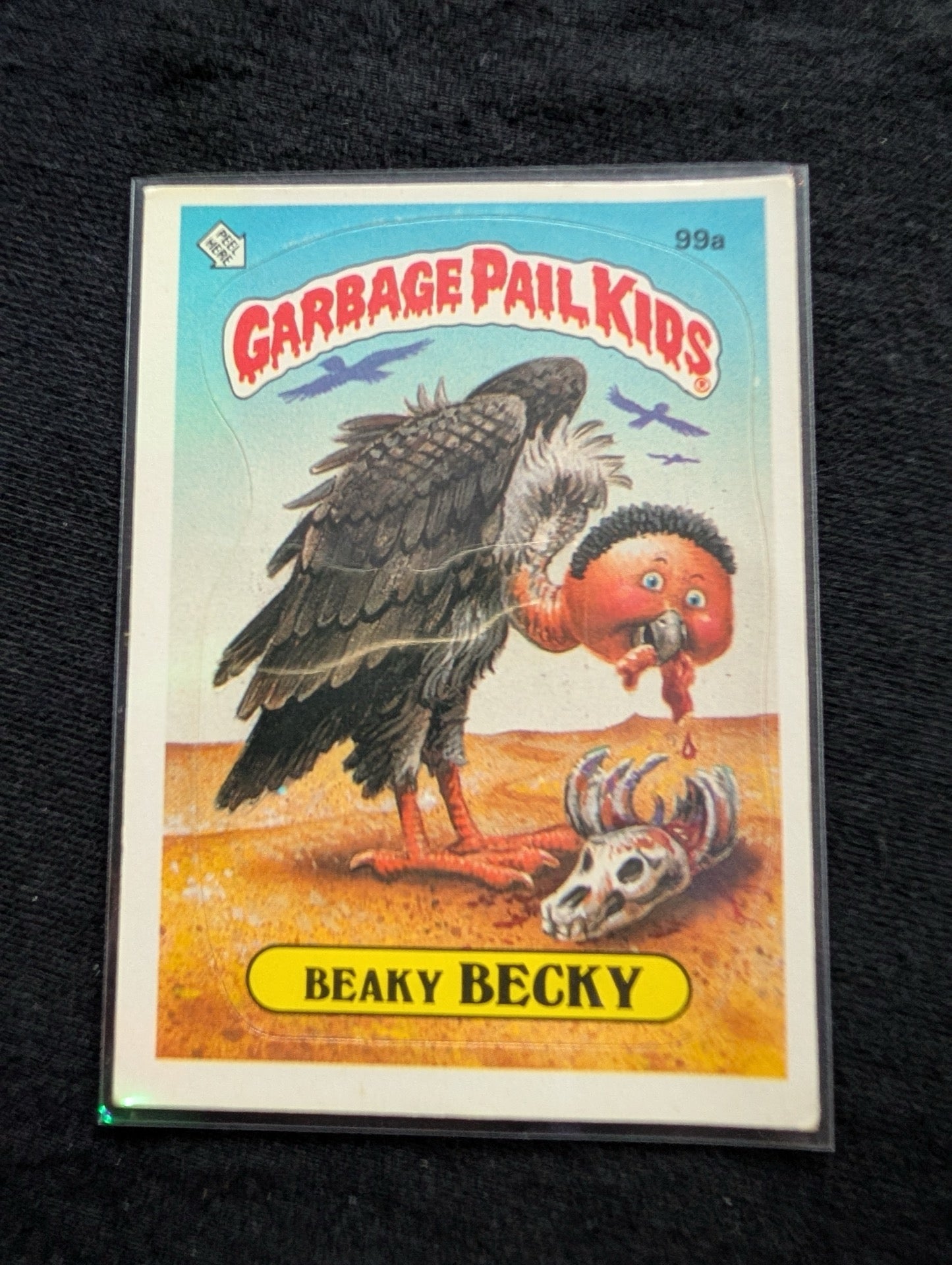 1986 GPK OS3 99a Beaky Becky & 99b Picky Mickey Vintage Card Pair Topps