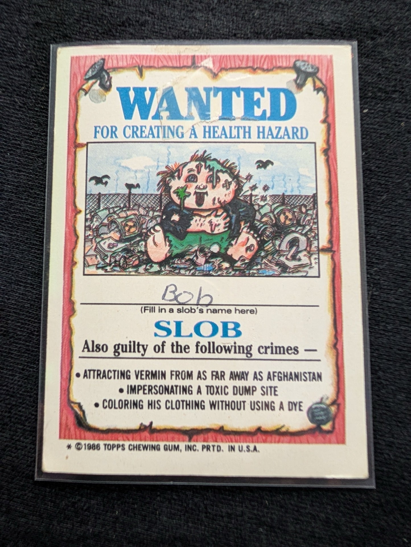 1986 GPK OS3 99a Beaky Becky & 99b Picky Mickey Vintage Card Pair Topps