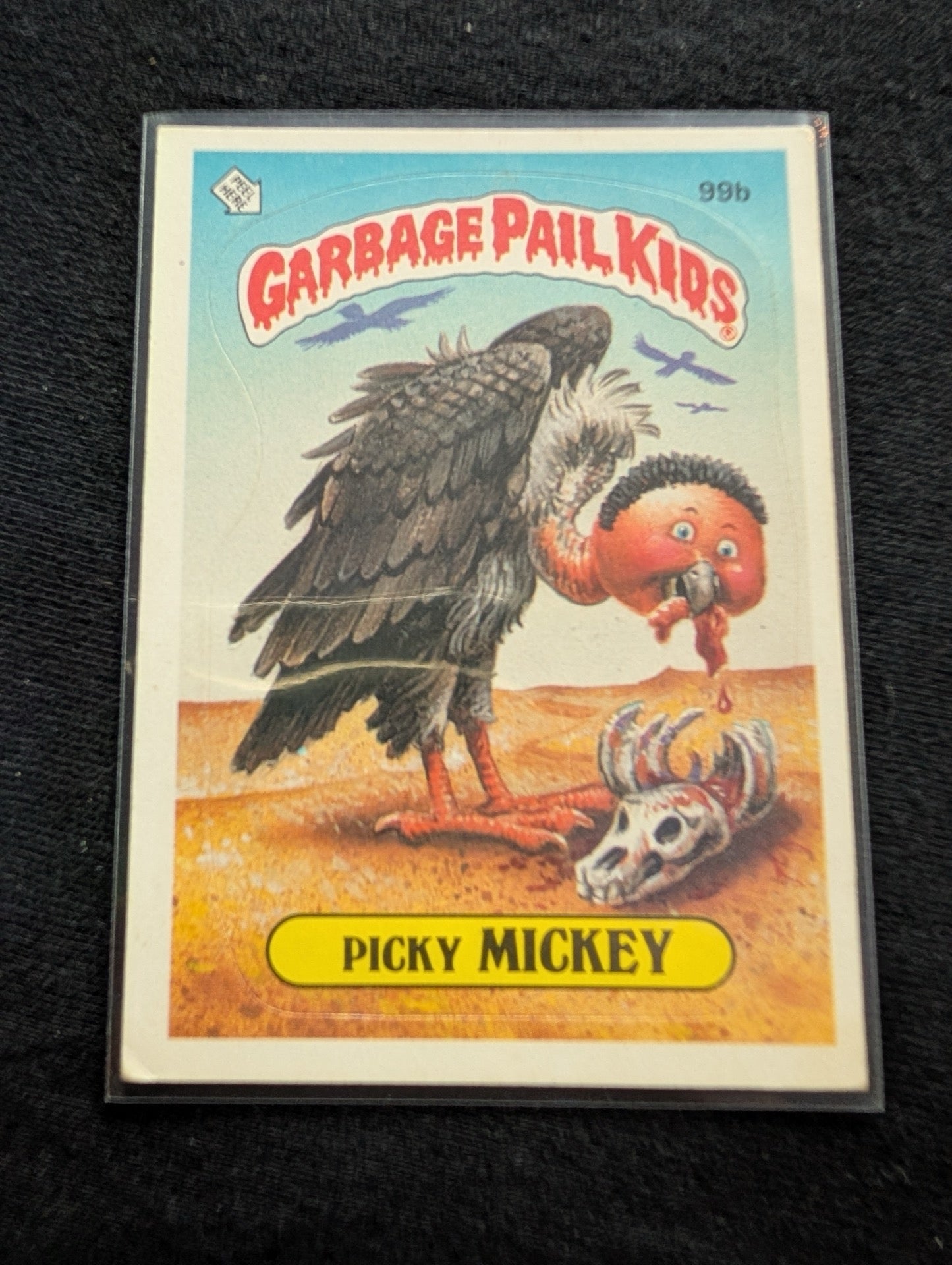 1986 GPK OS3 99a Beaky Becky & 99b Picky Mickey Vintage Card Pair Topps