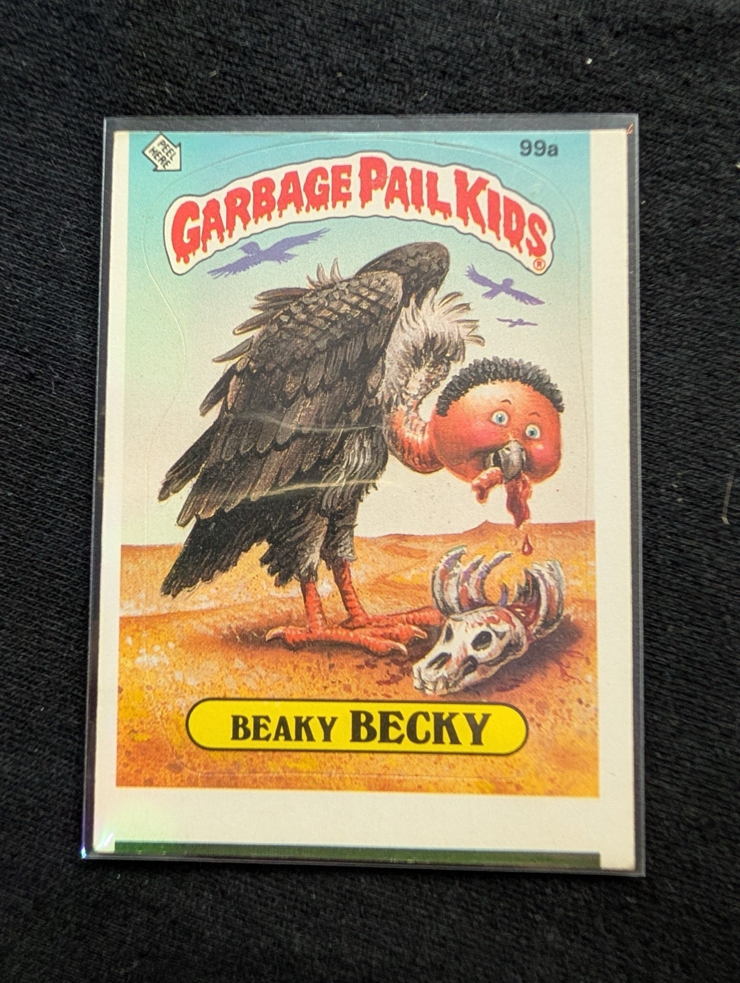 1986 GPK OS3 99a Beaky Becky & 99b Picky Mickey Vintage Topps Card Pair