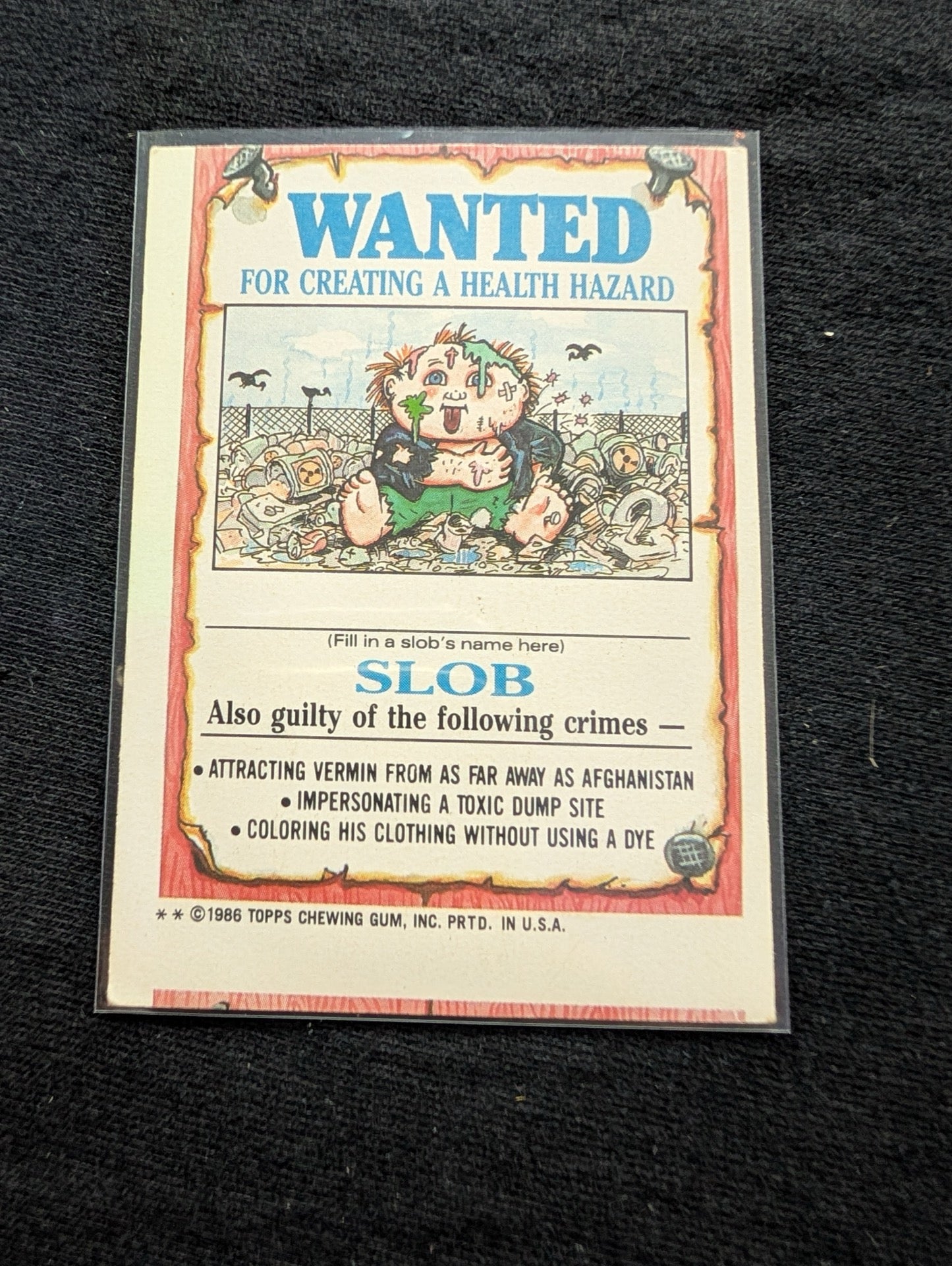 1986 GPK OS3 99a Beaky Becky & 99b Picky Mickey Vintage Topps Card Pair