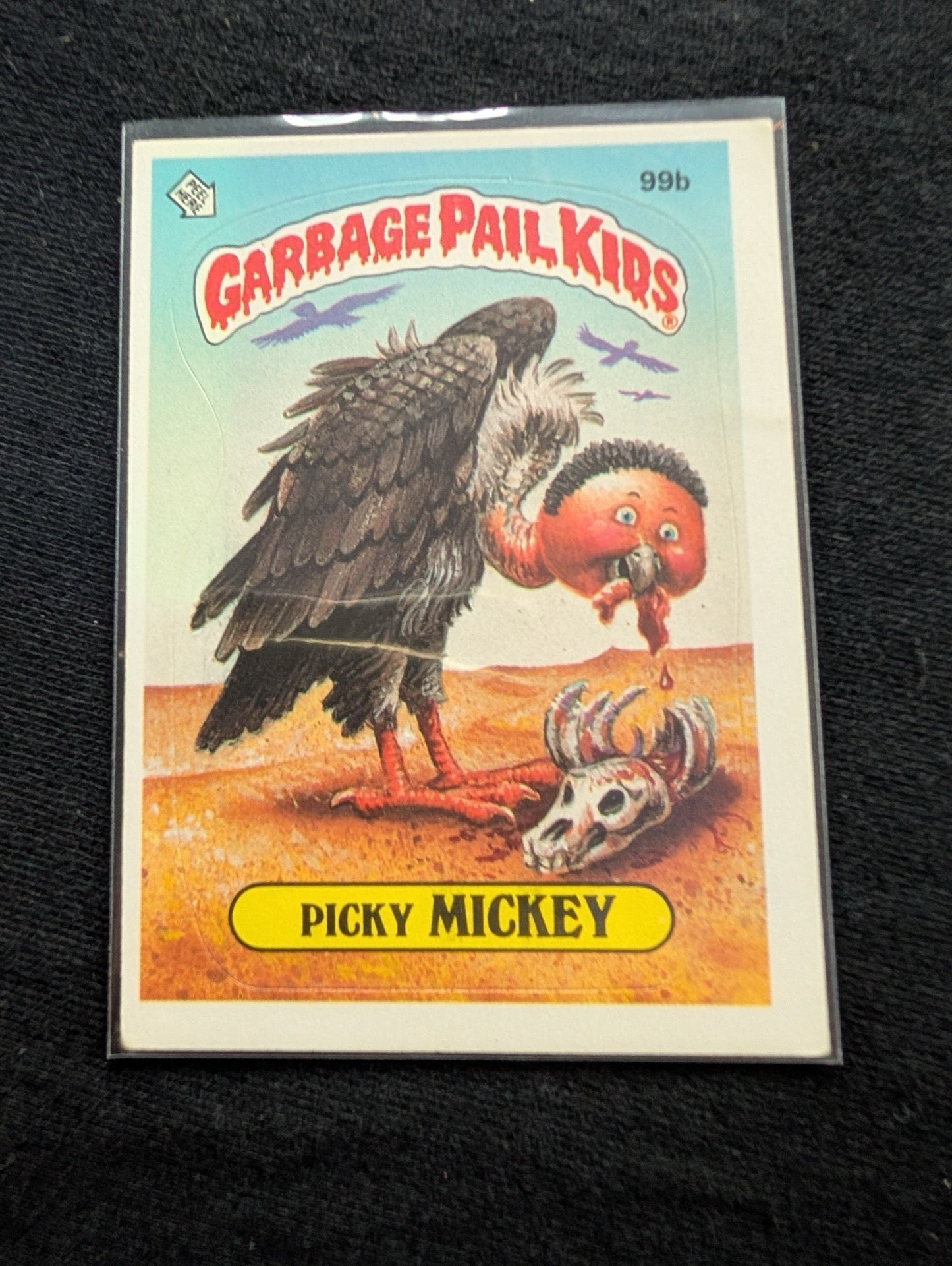 1986 GPK OS3 99a Beaky Becky & 99b Picky Mickey Vintage Topps Card Pair