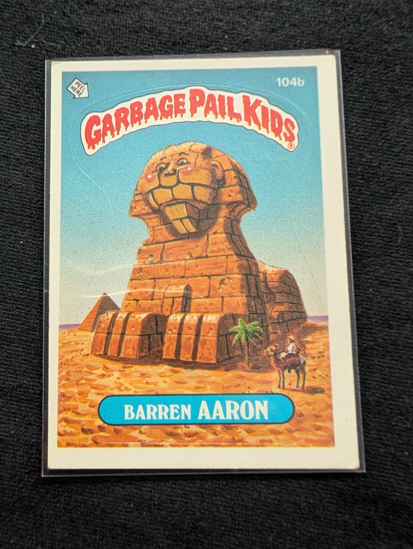 1986 GPK OS3 104a Silent Sandy & 104b Barren Aaron Vintage Card Pair Topps