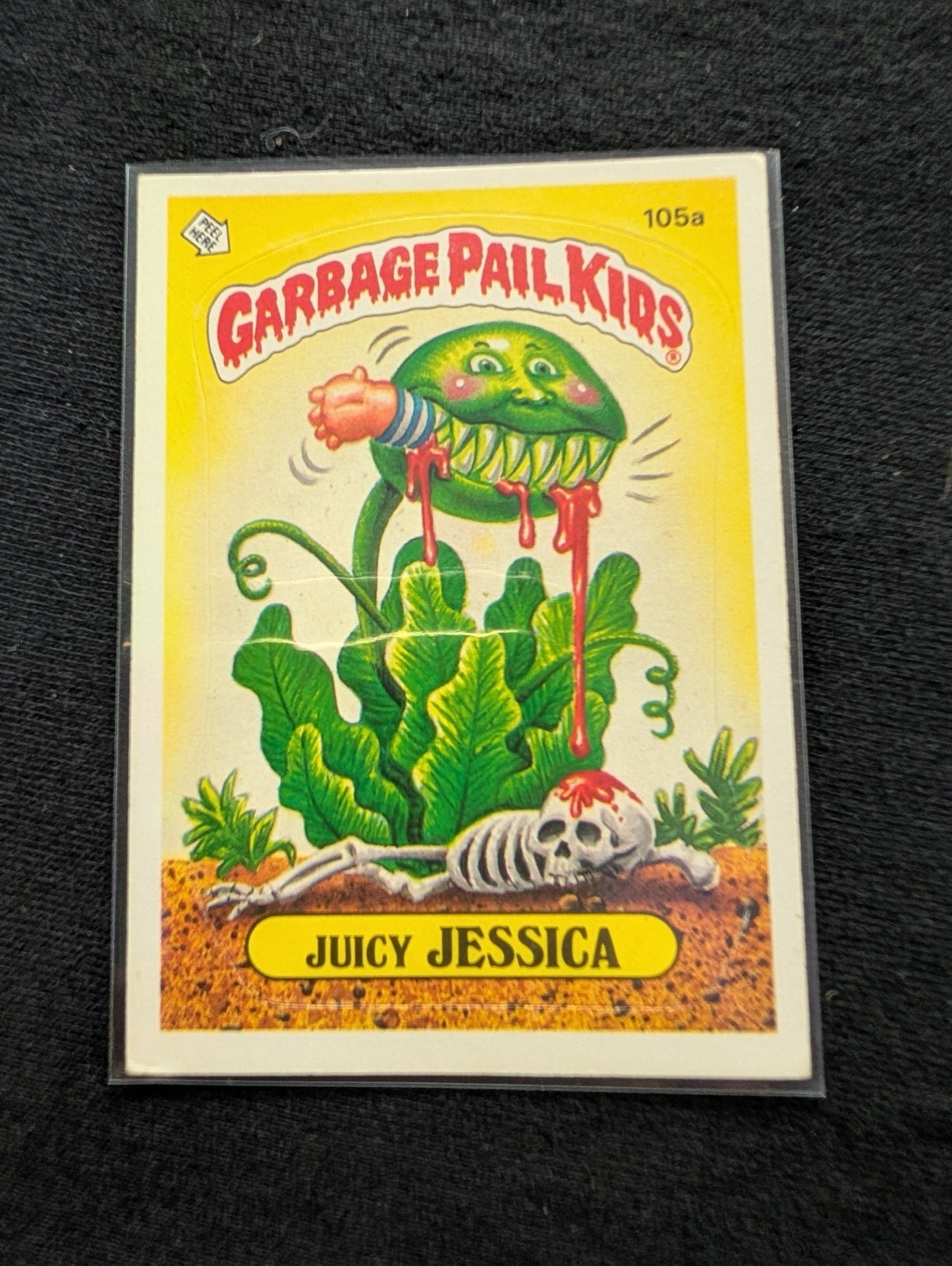 1986 GPK OS3 105a Juicy Jessica & 105b Green Dean Vintage Card Pair Topps